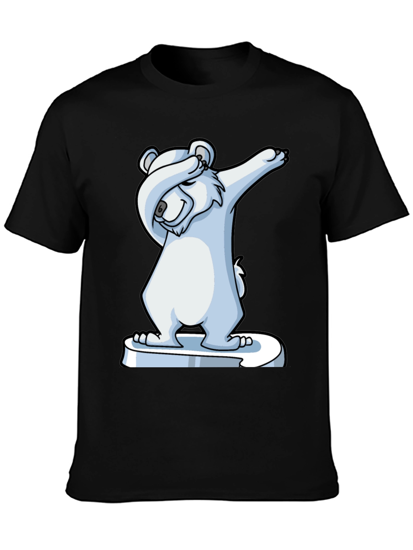 Dabbing Polar Bear Graphic Tee - Cool & Fun!