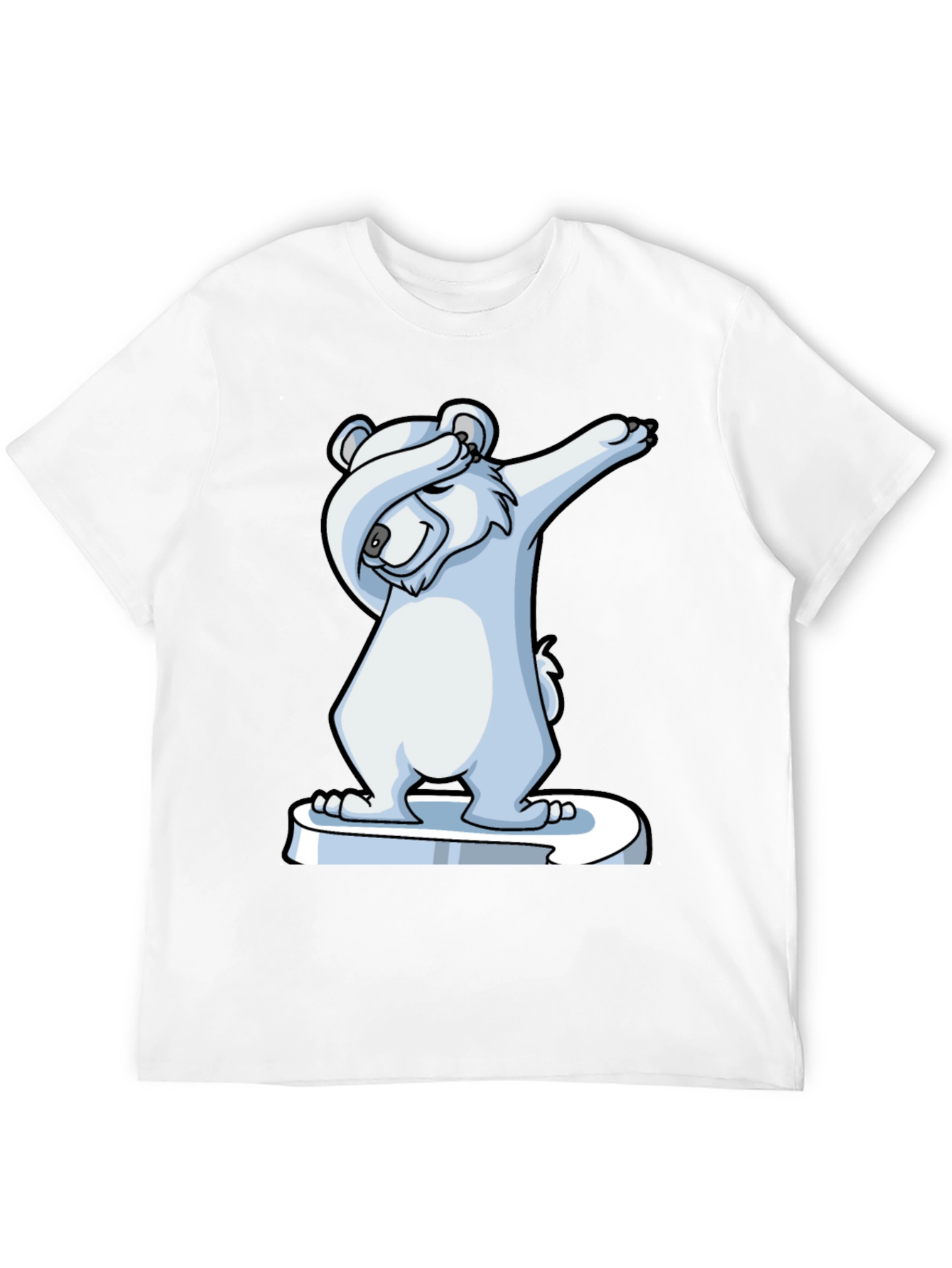 Dabbing Polar Bear Graphic Tee - Cool & Fun!