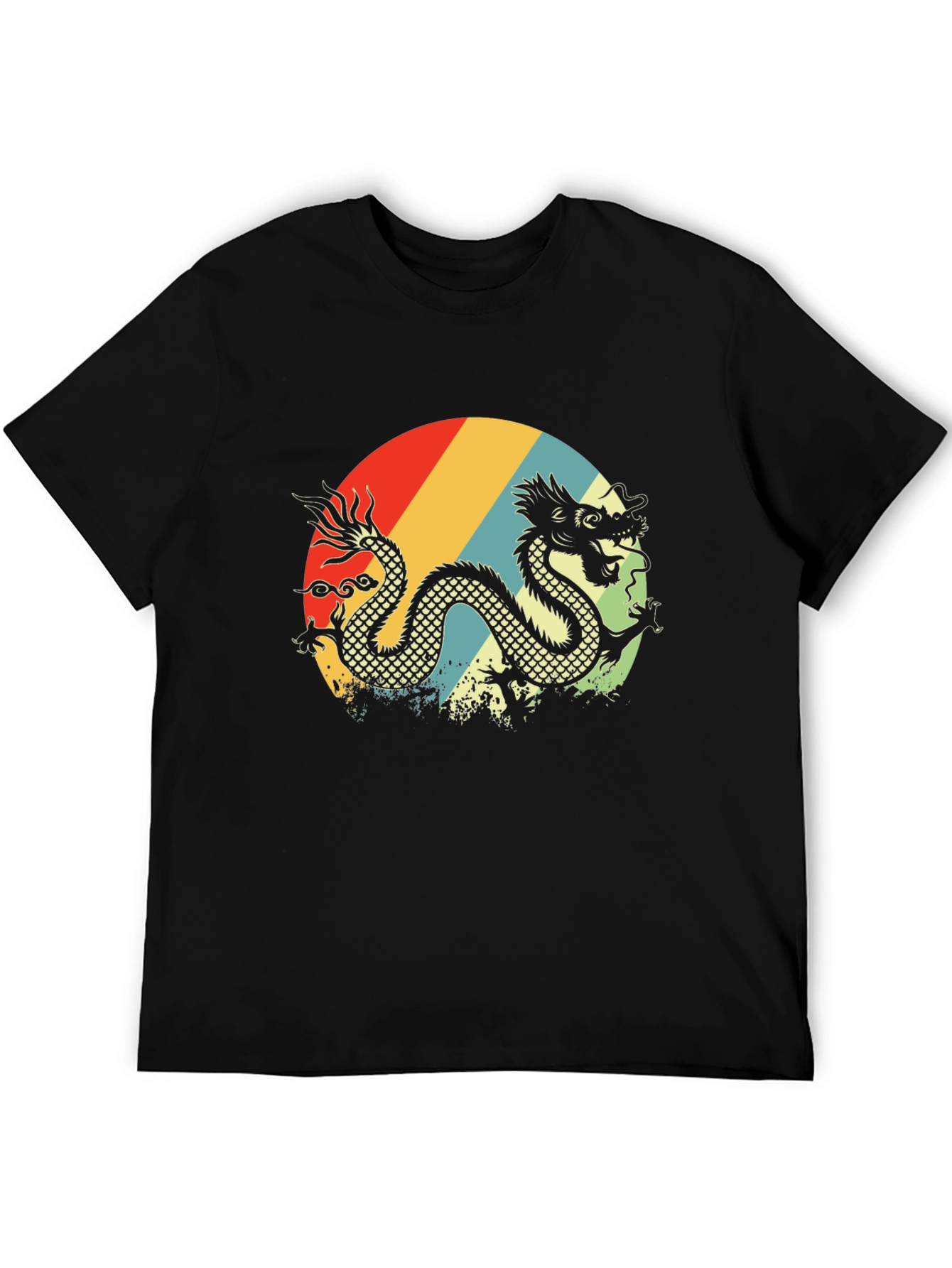 Retro Dragon Graphic T-Shirt