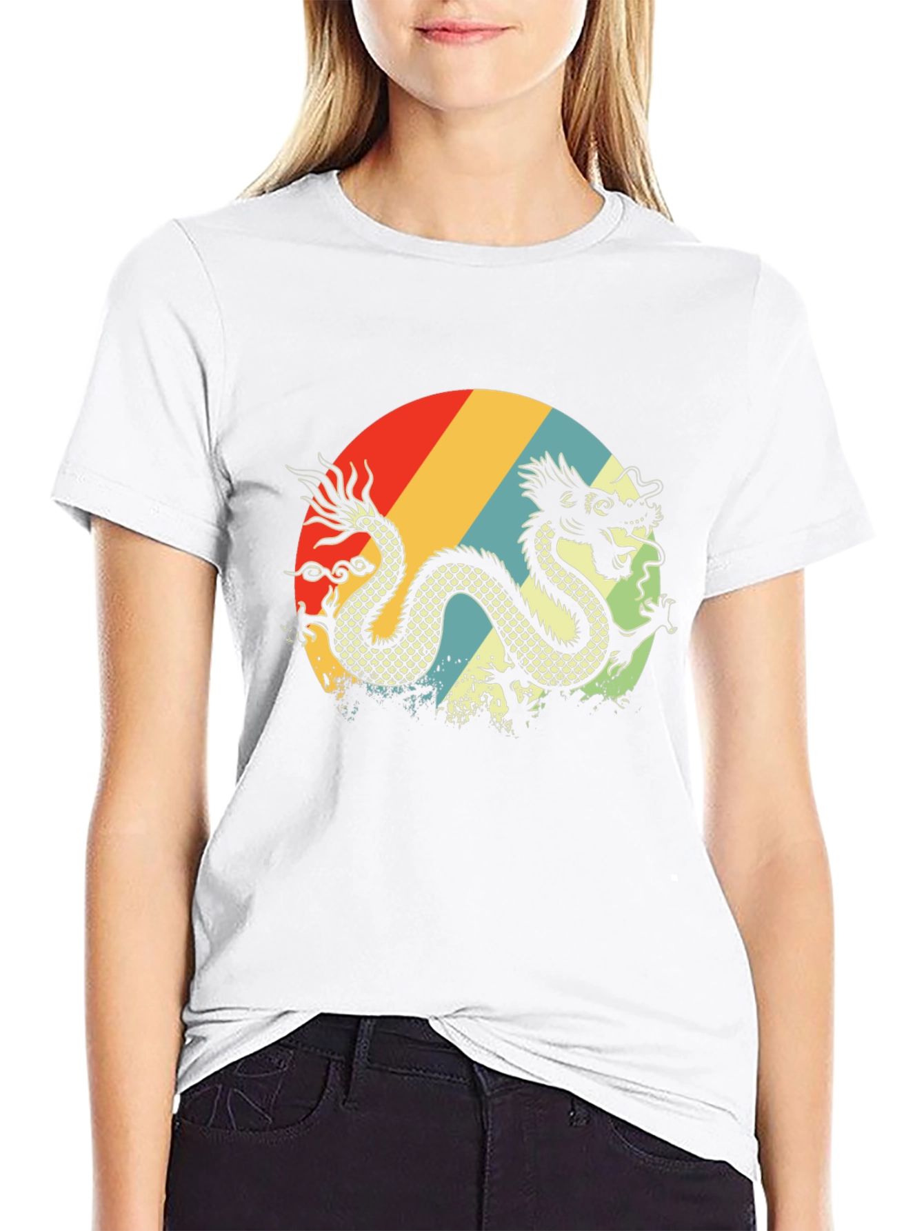 Retro Dragon Graphic T-Shirt