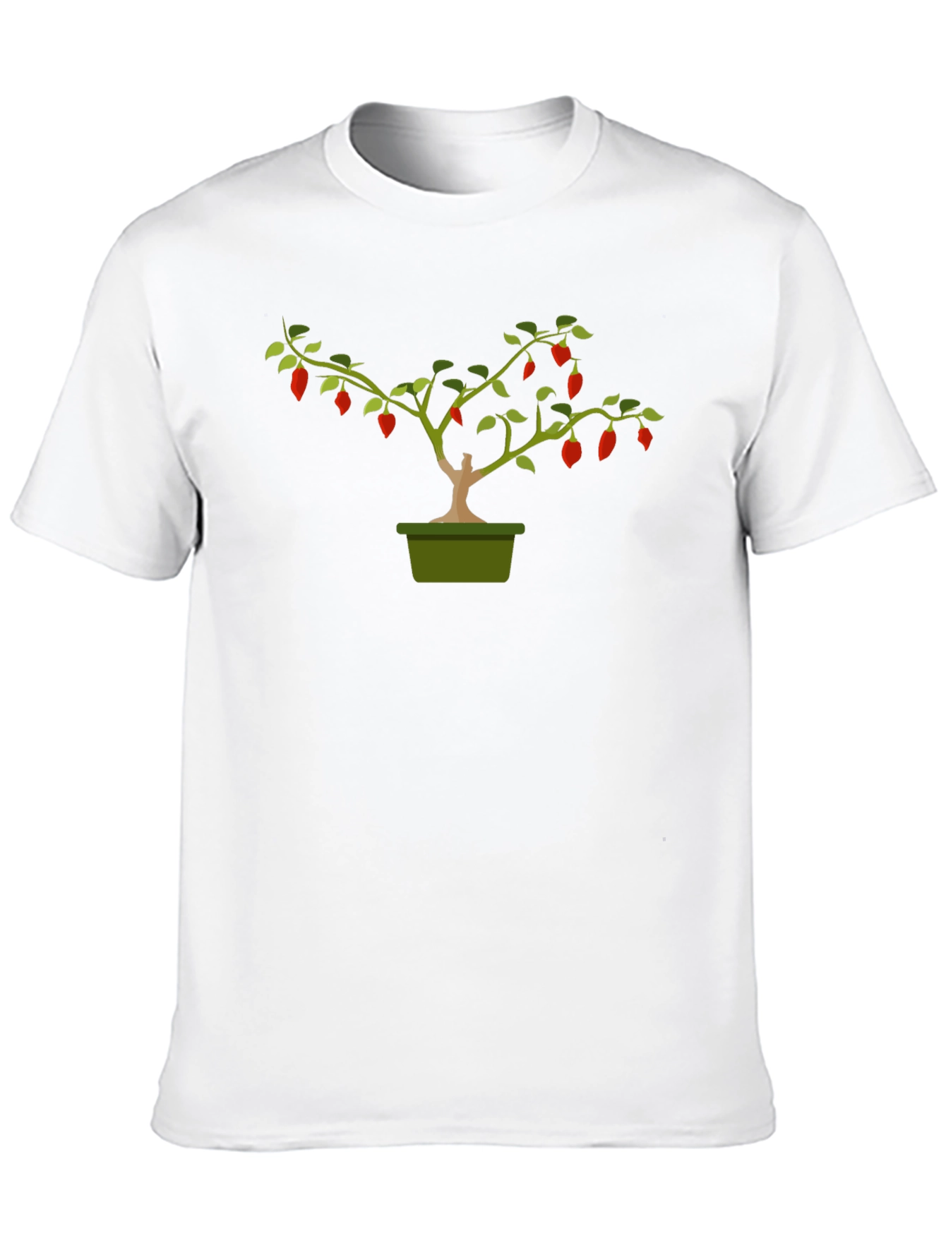 Chili Pepper Bonsai Graphic Tee - Black