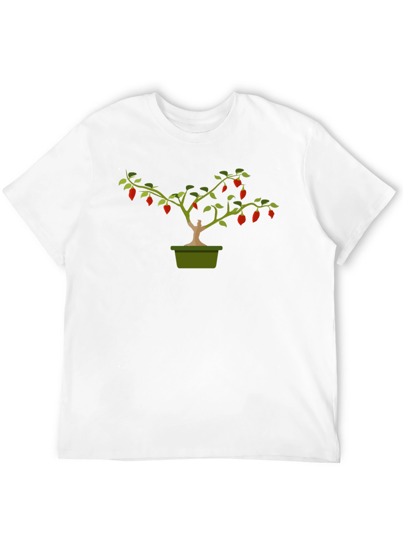 Chili Pepper Bonsai Graphic Tee - Black