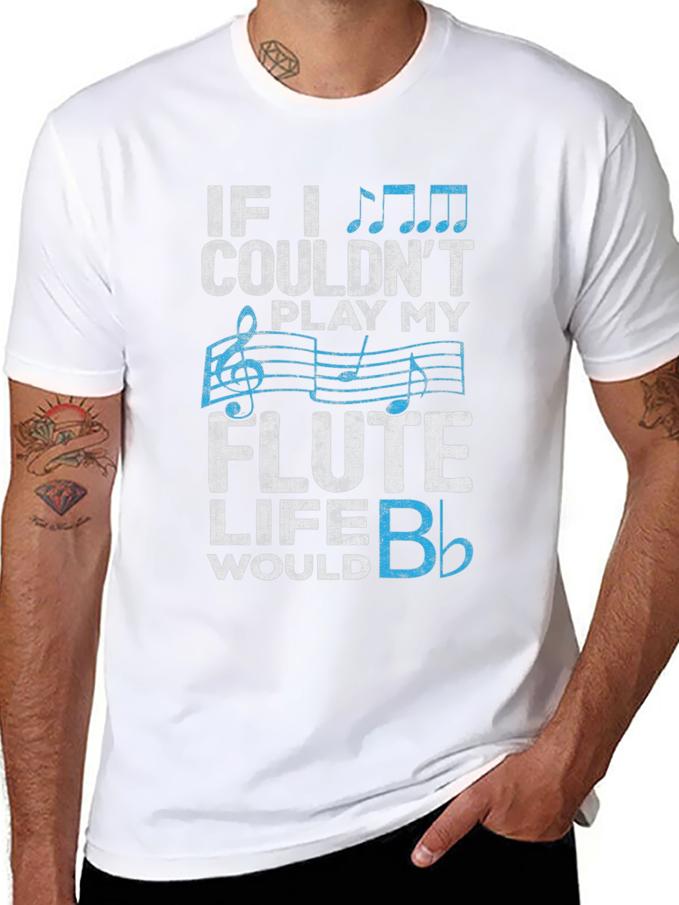 Flute Player T-Shirt: Musical Life Humor Tee