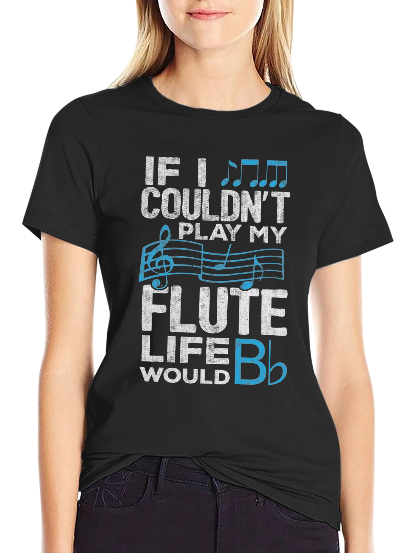 Flute Player T-Shirt: Musical Life Humor Tee