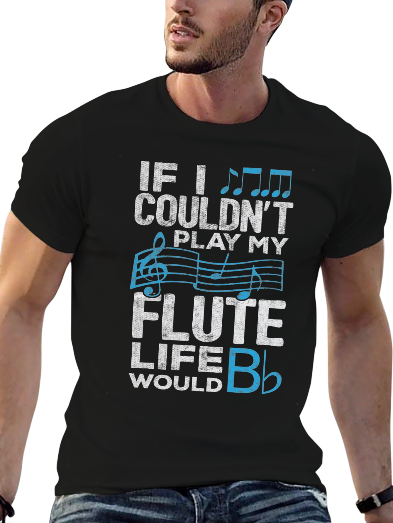 Flute Player T-Shirt: Musical Life Humor Tee