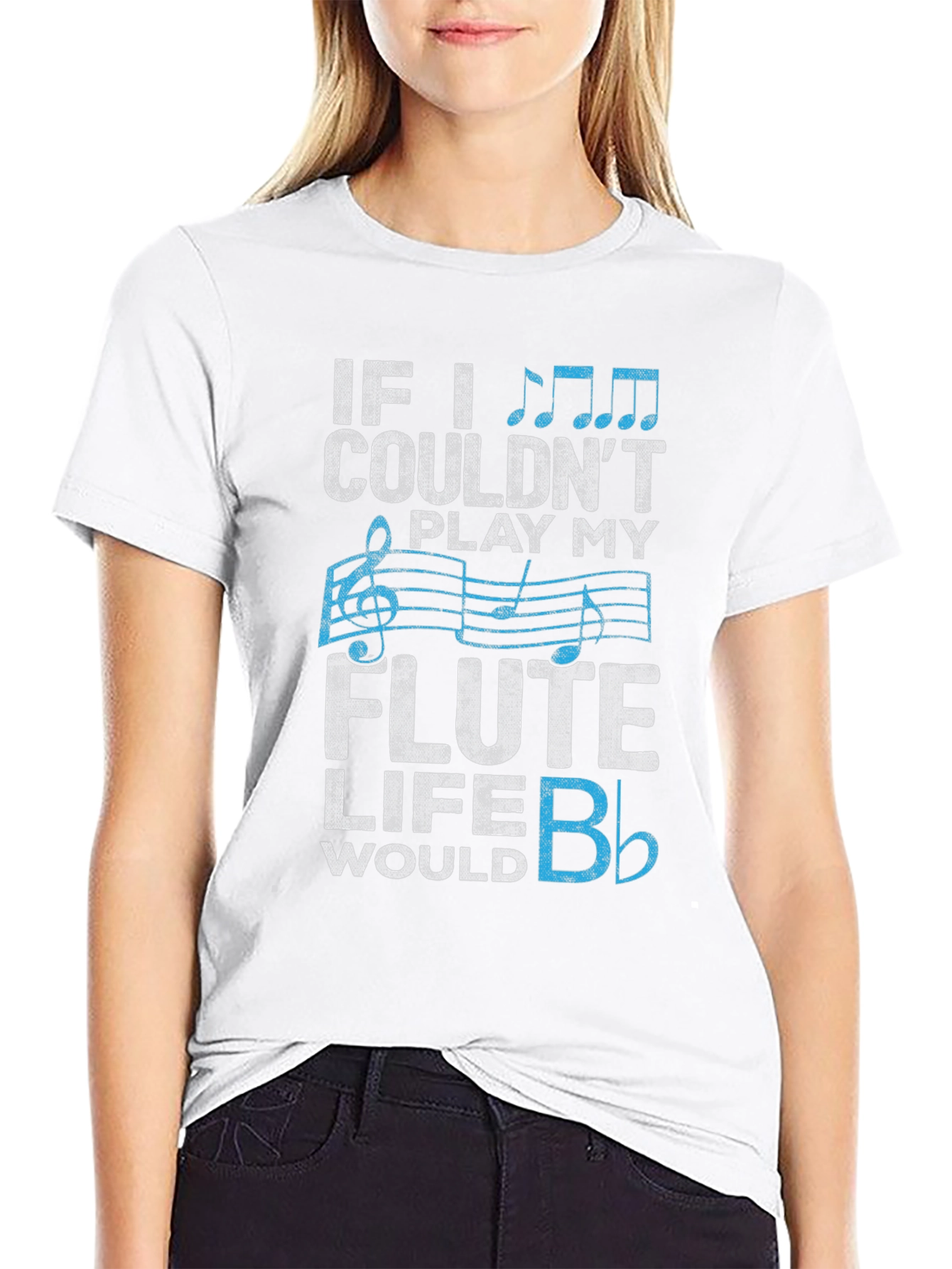 Flute Player T-Shirt: Musical Life Humor Tee