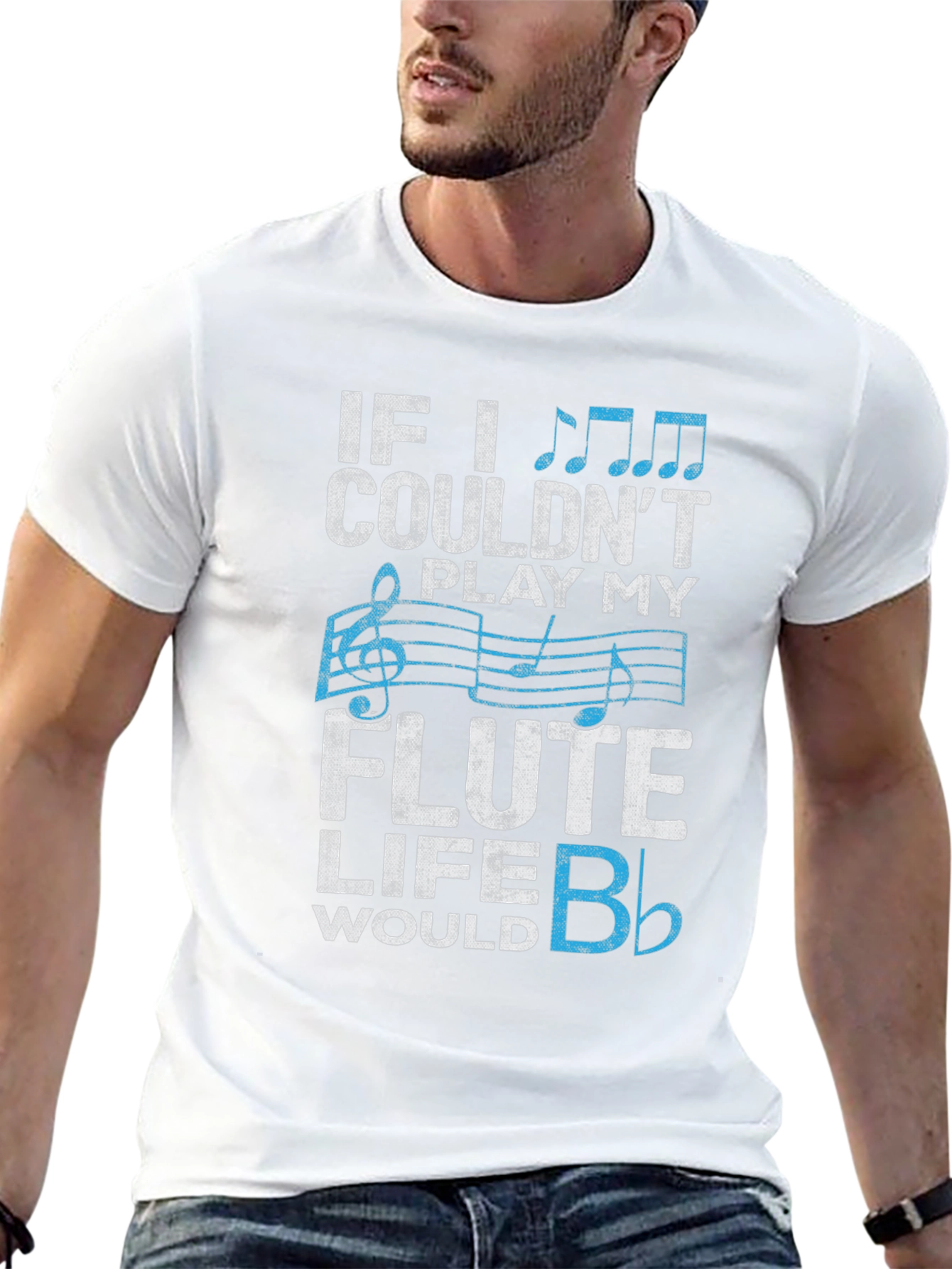 Flute Player T-Shirt: Musical Life Humor Tee