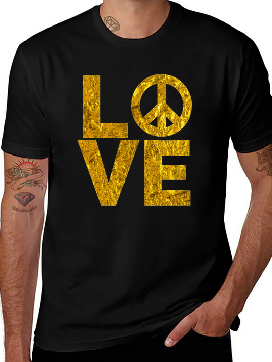 LOVE Peace Sign Graphic T-Shirt