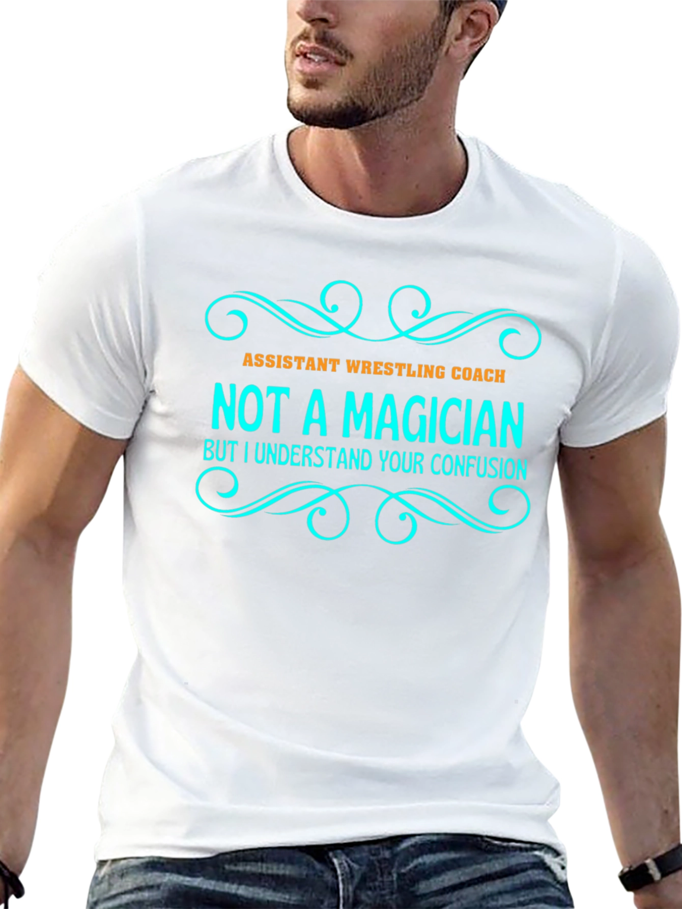 Assistant Wrestling Coach - Not A Magician T-Shirt
