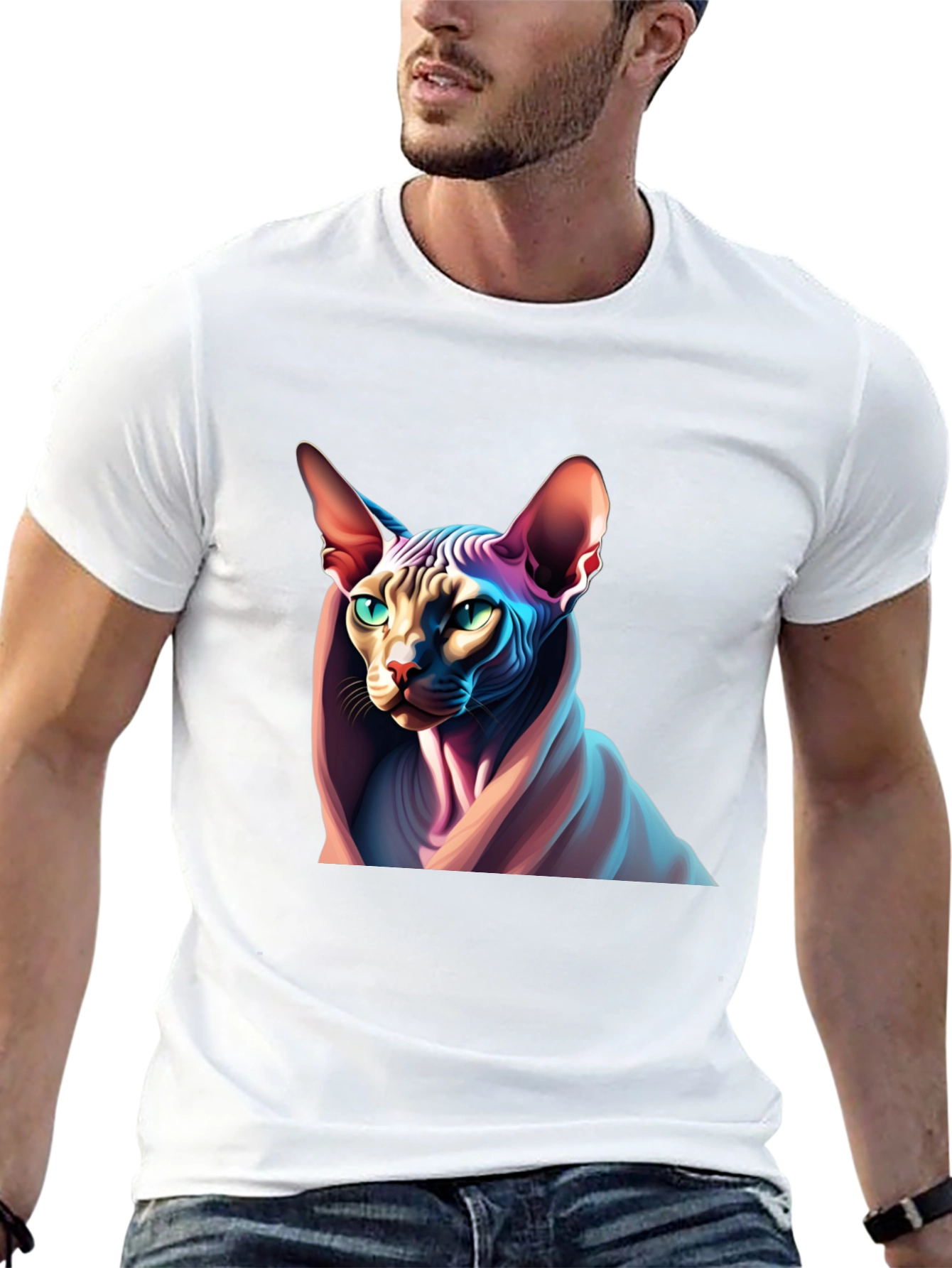 Sphynx Cat Graphic T-Shirt - Unique Design