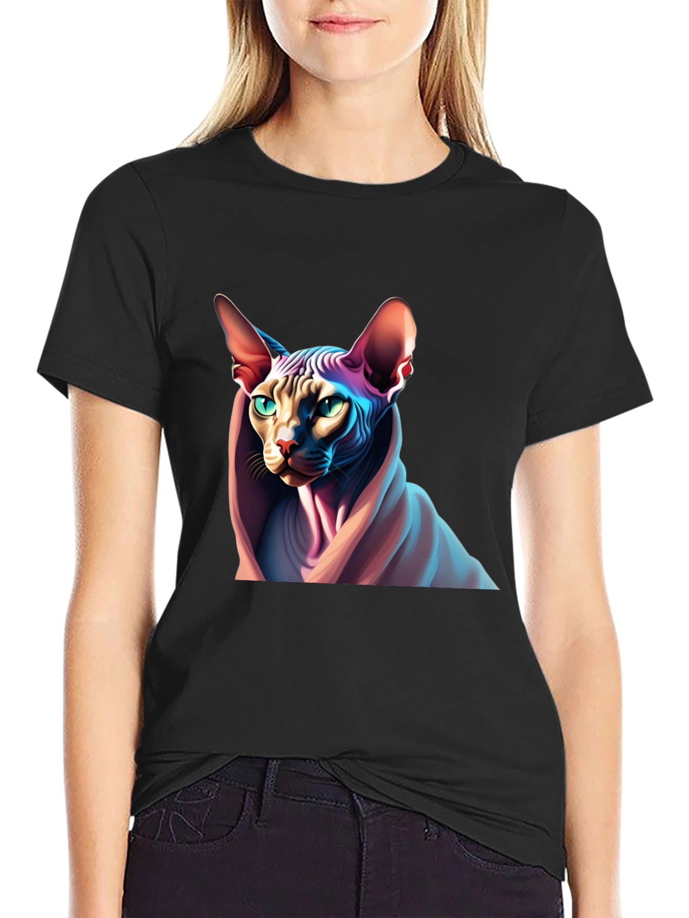 Sphynx Cat Graphic T-Shirt - Unique Design