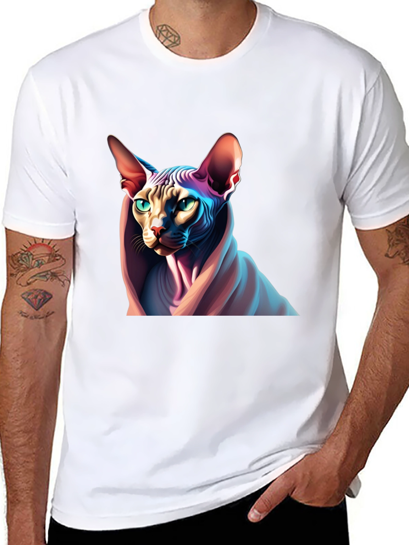 Sphynx Cat Graphic T-Shirt - Unique Design
