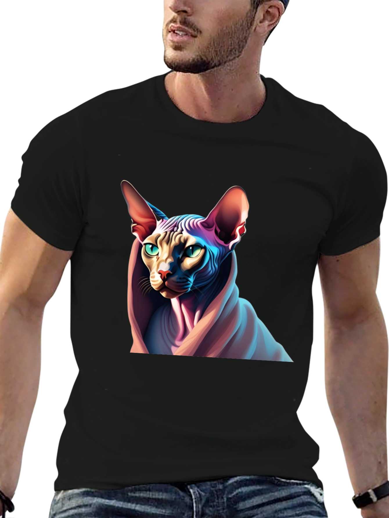 Sphynx Cat Graphic T-Shirt - Unique Design