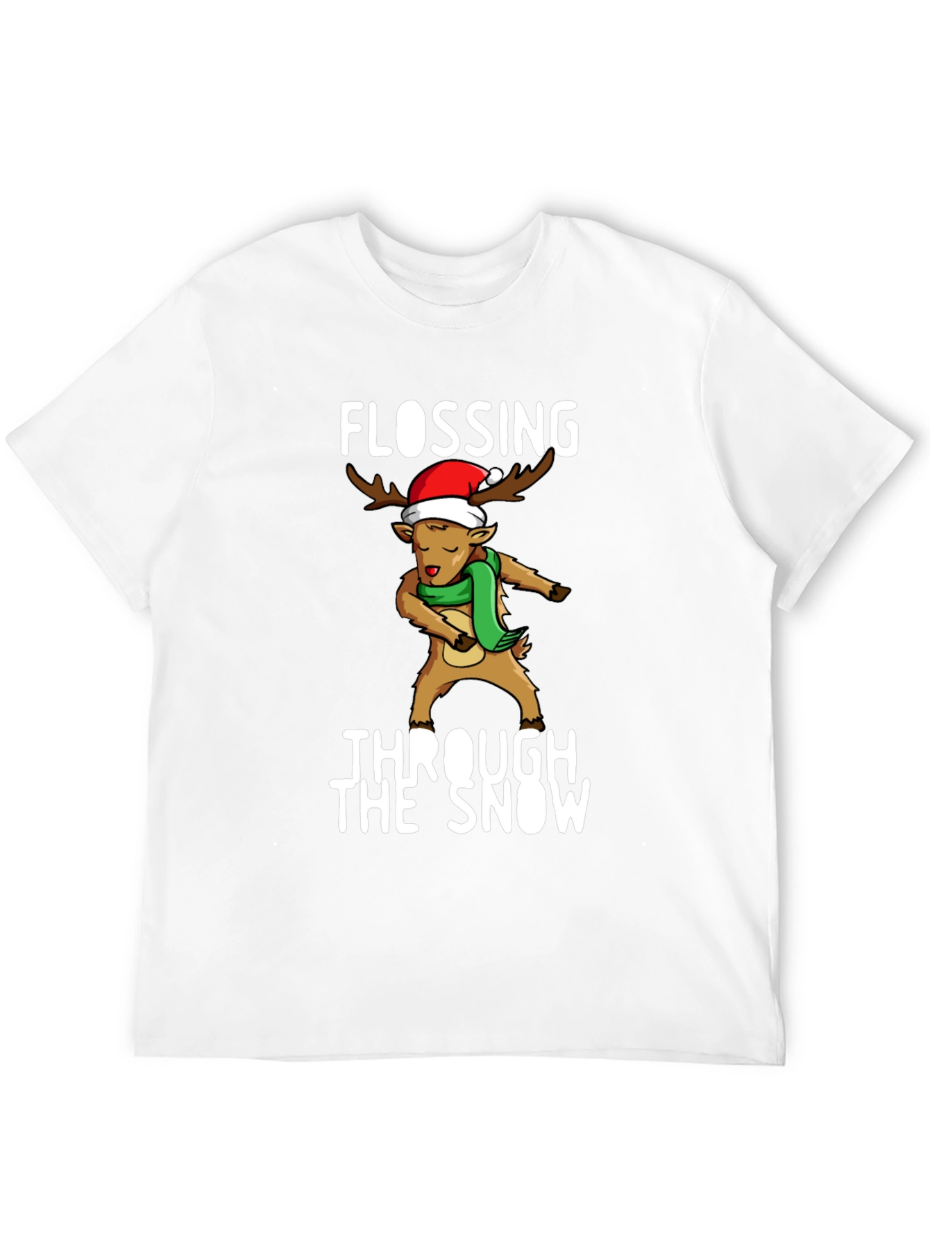 Flossing Through The Snow Christmas T-Shirt