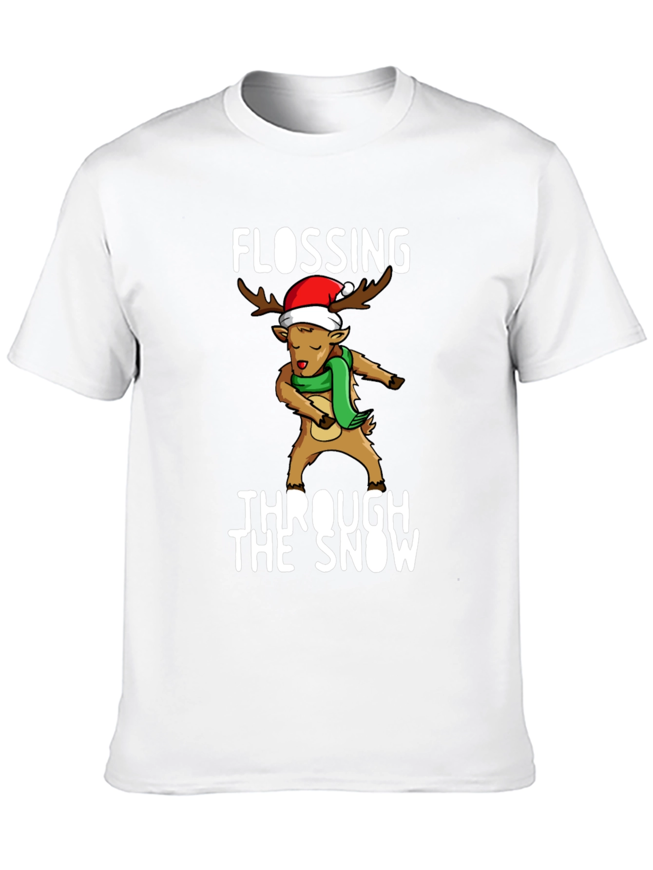 Flossing Through The Snow Christmas T-Shirt