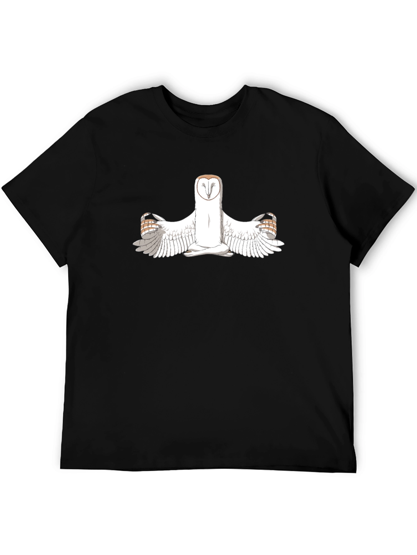 Owl Yoga T-Shirt - Black