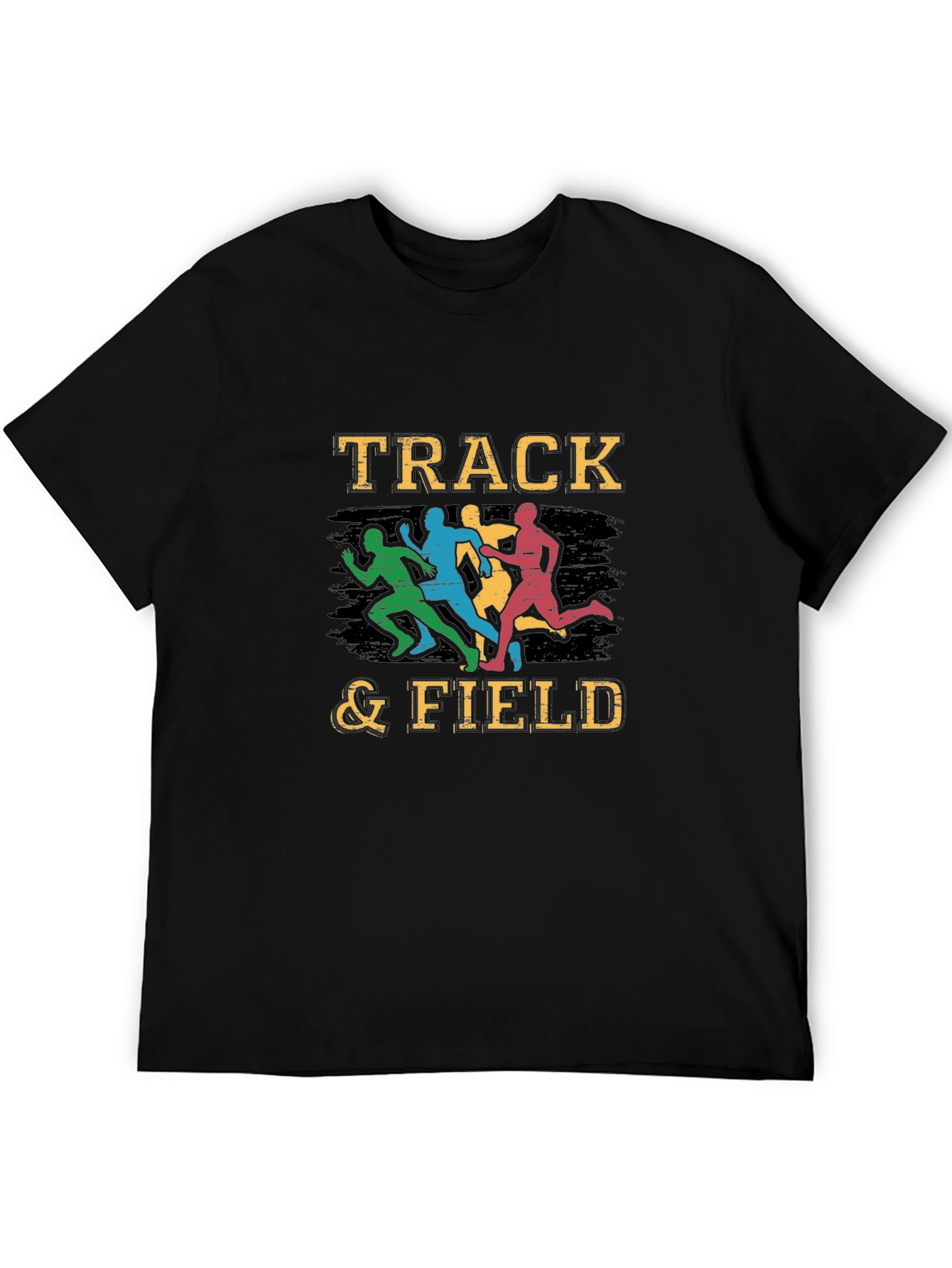 Track & Field Graphic T-Shirt - Runner Silhouette Design