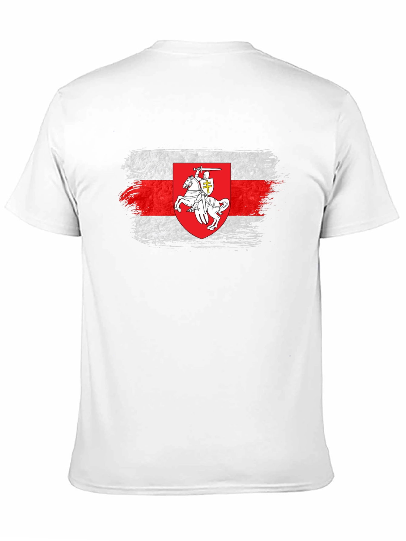 Belarus Pahonia Flag T-Shirt - Distressed Style