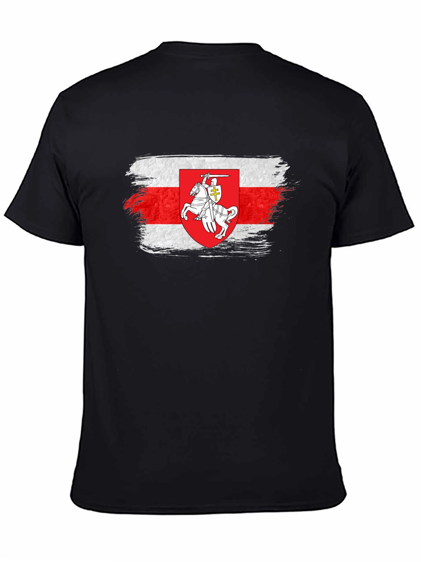 Belarus Pahonia Flag T-Shirt - Distressed Style