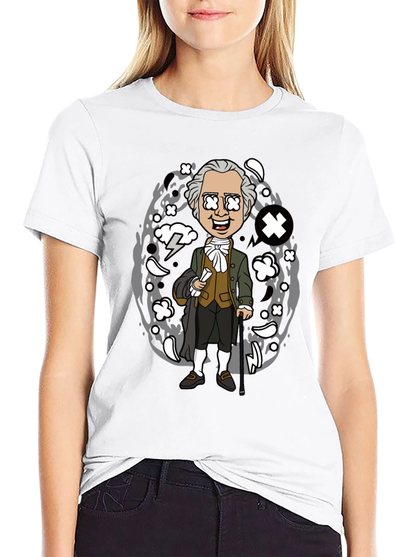 Historical Cartoon Graphic Tee