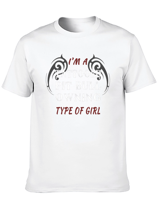 Tattooed Pit Bull Owning Girl T-Shirt