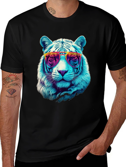 Cool Tiger Graphic Tee - Stylish Animal Print