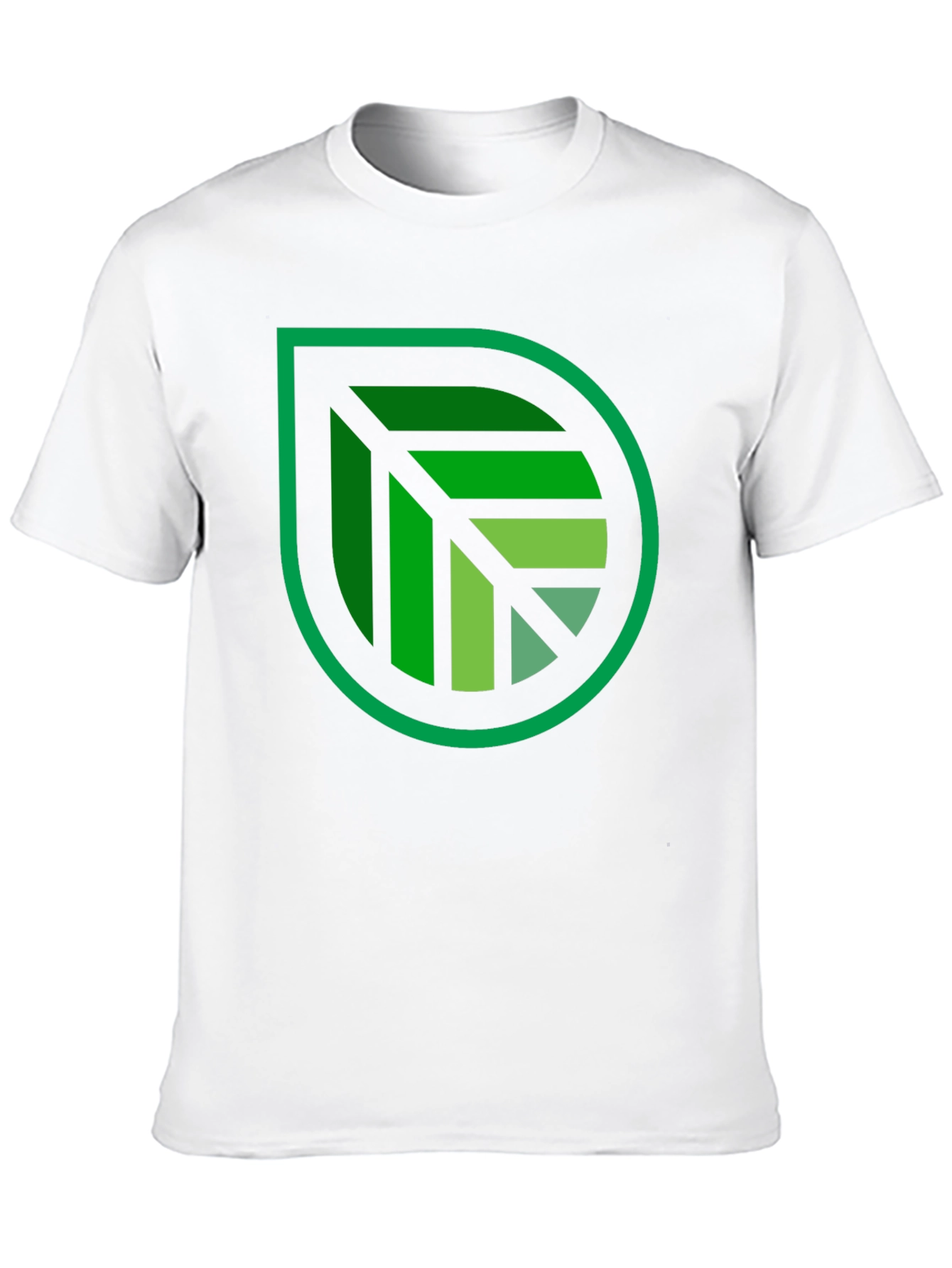 Green Leaf Graphic Black T-Shirt