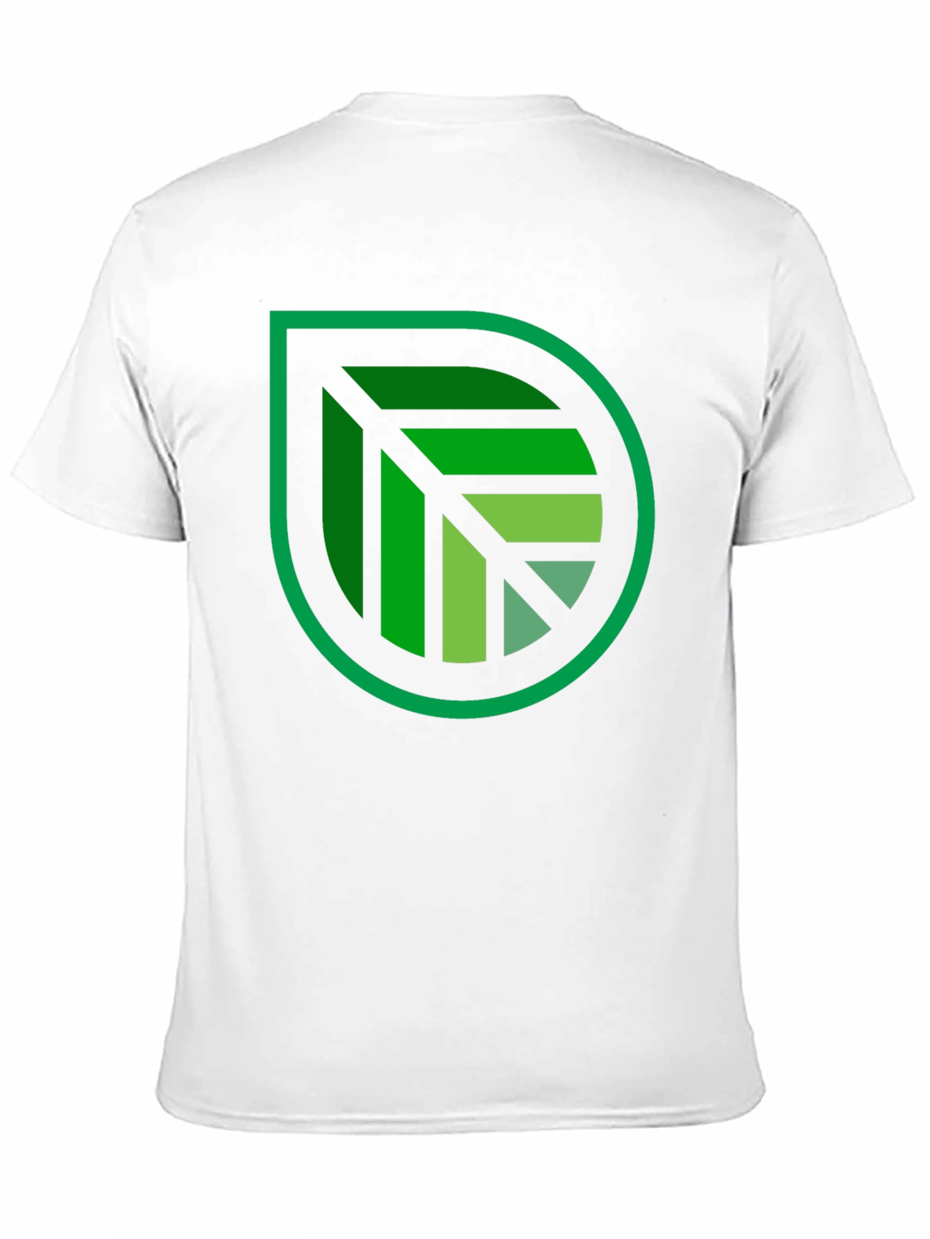Green Leaf Graphic Black T-Shirt