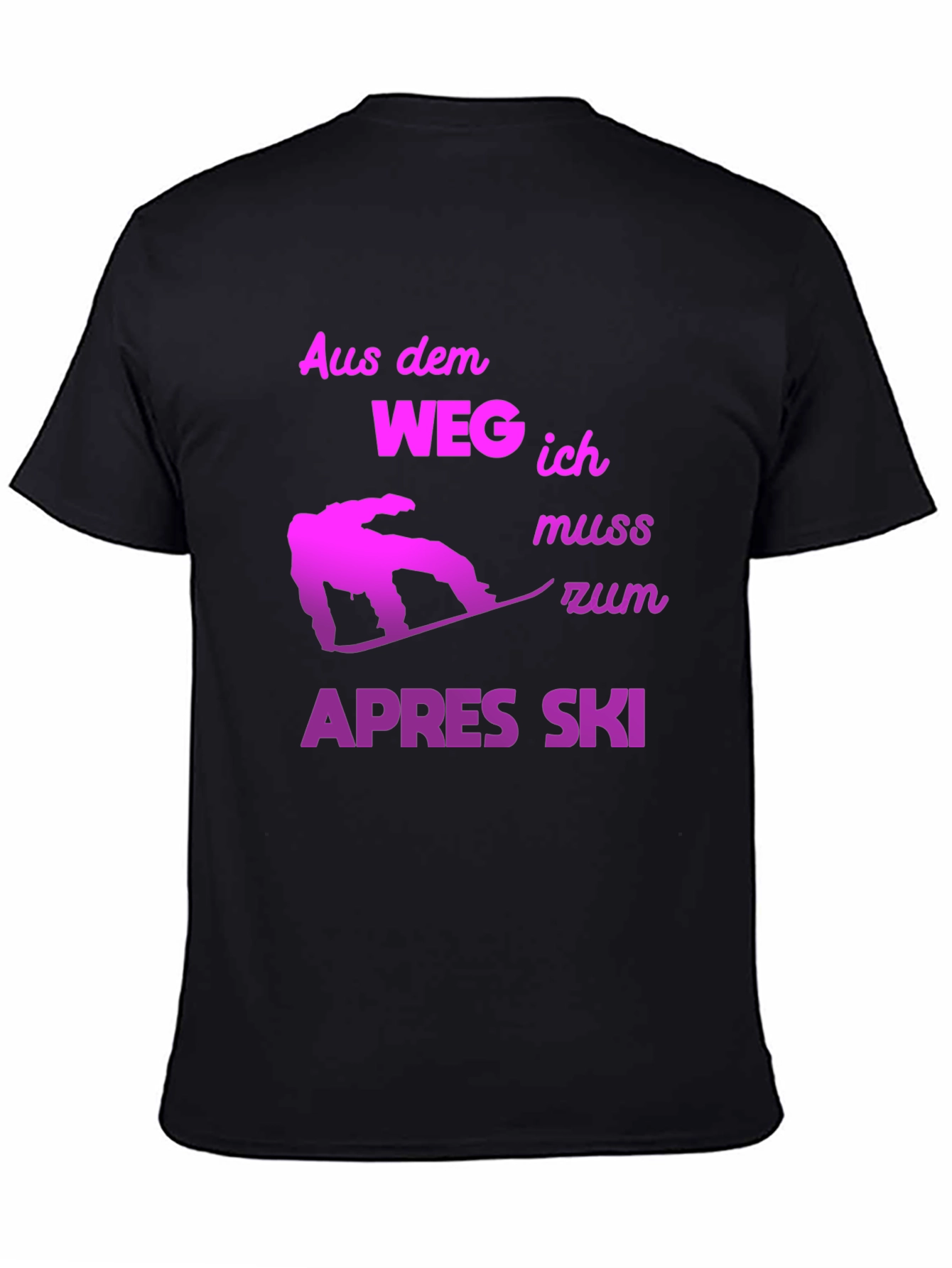 Apres Ski T-Shirt - Snowboarder Design