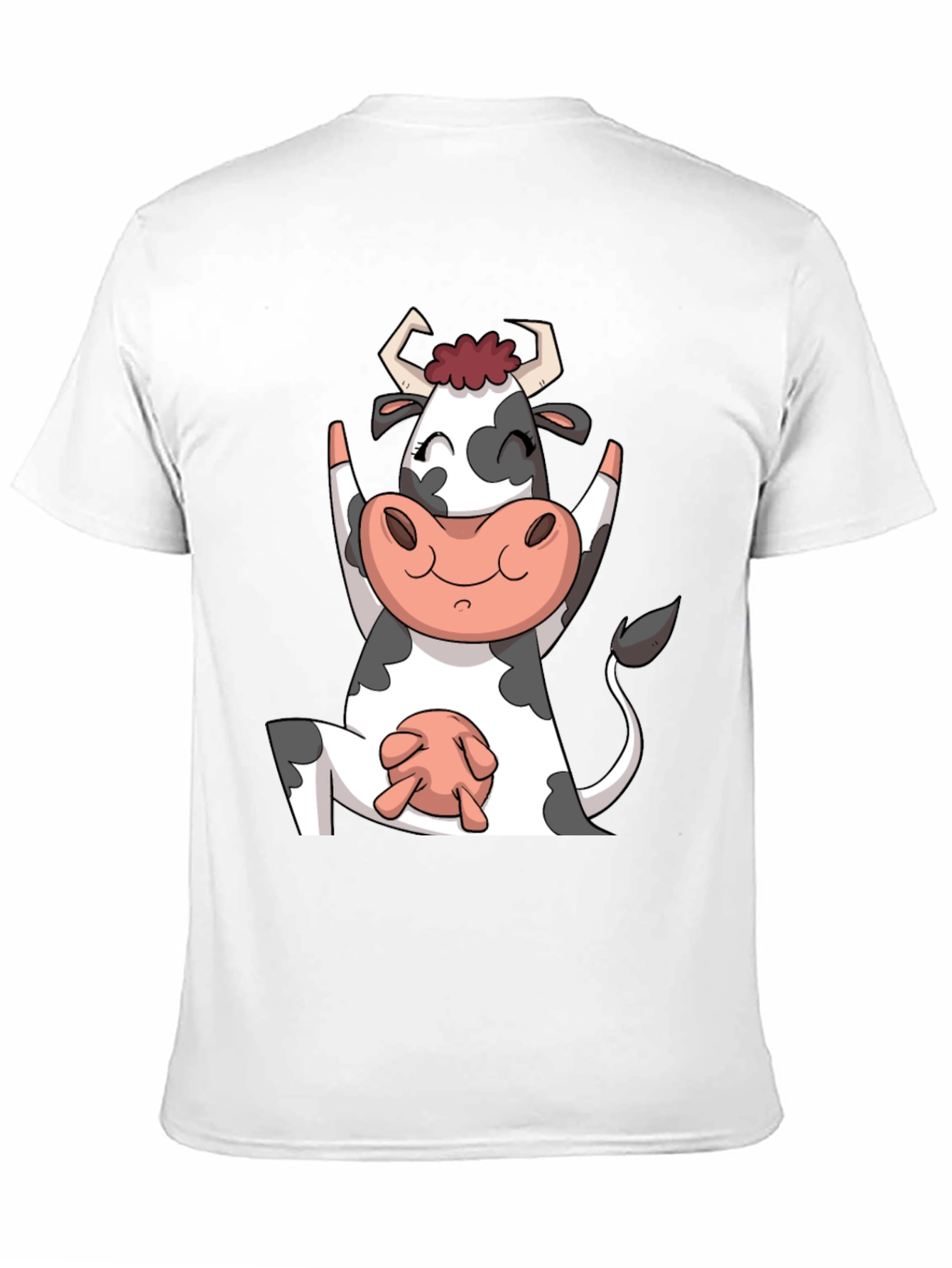 Yoga Cow Black T-Shirt Funny Animal Tee