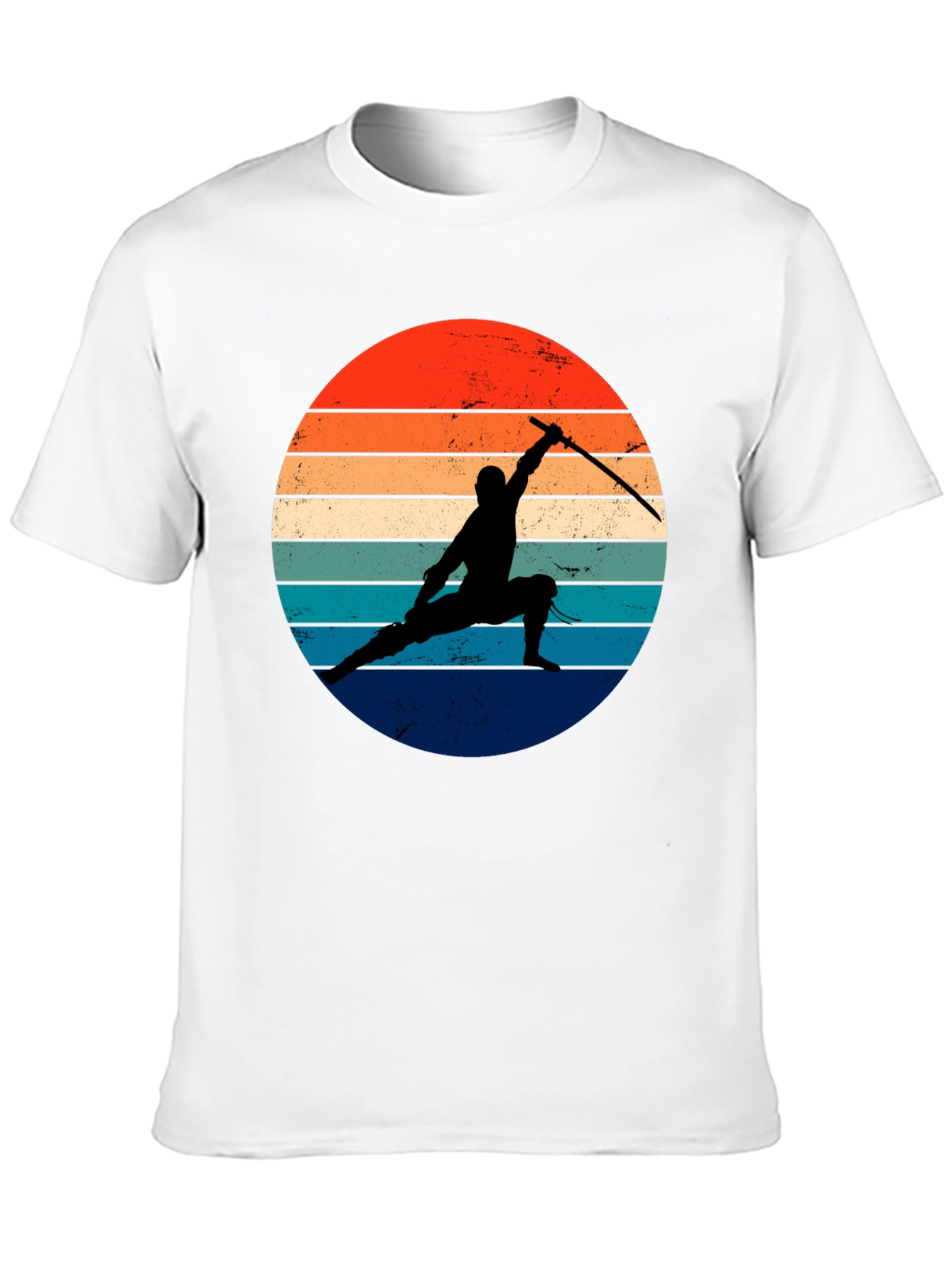 Retro Ninja Silhouette T-Shirt