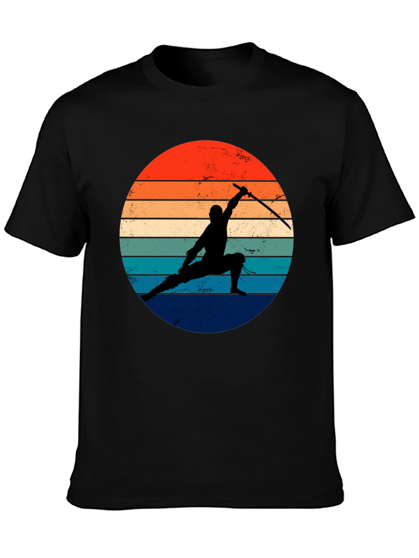 Retro Ninja Silhouette T-Shirt