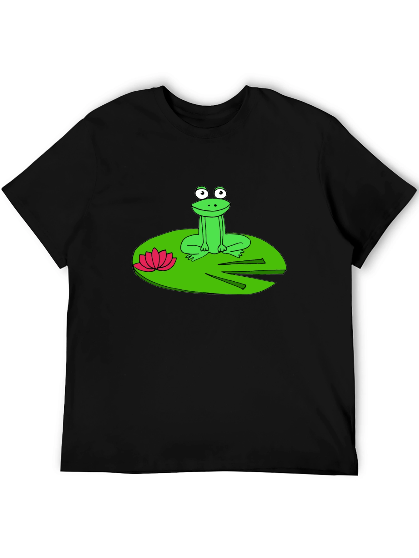 Frog on Lily Pad Graphic T-Shirt