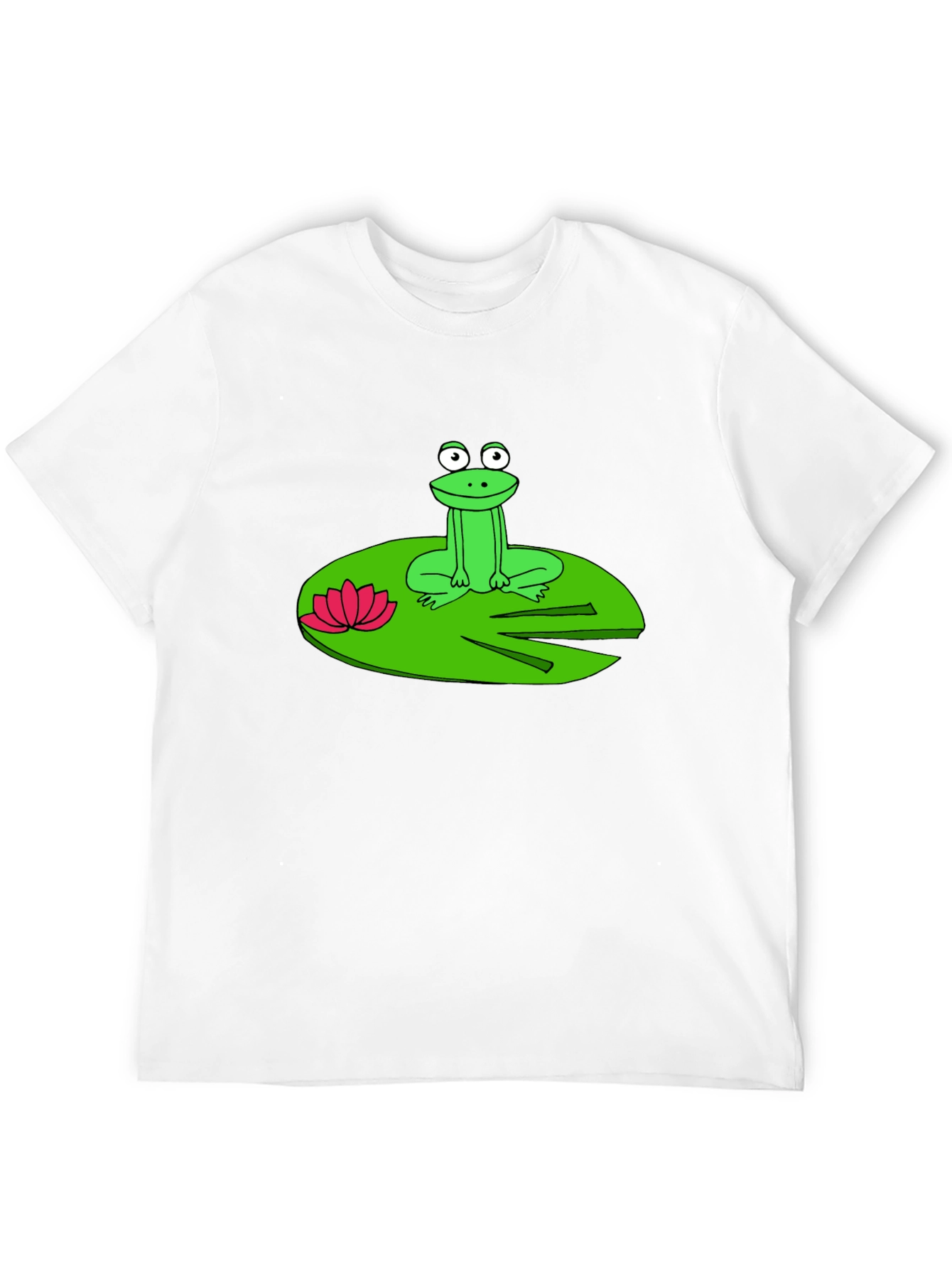Frog on Lily Pad Graphic T-Shirt