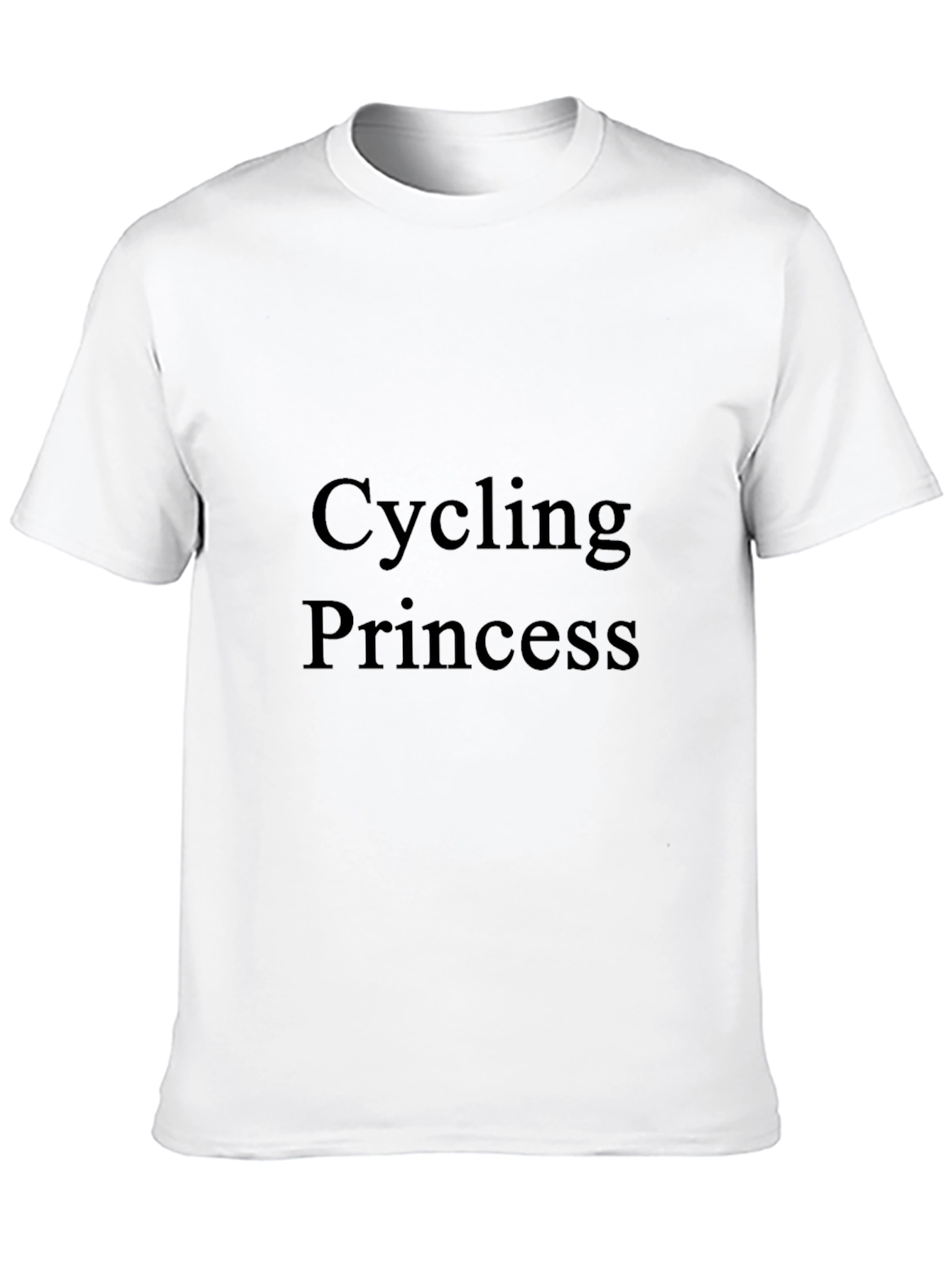 Cycling Princess Graphic Tee - Black Unisex T-Shirt