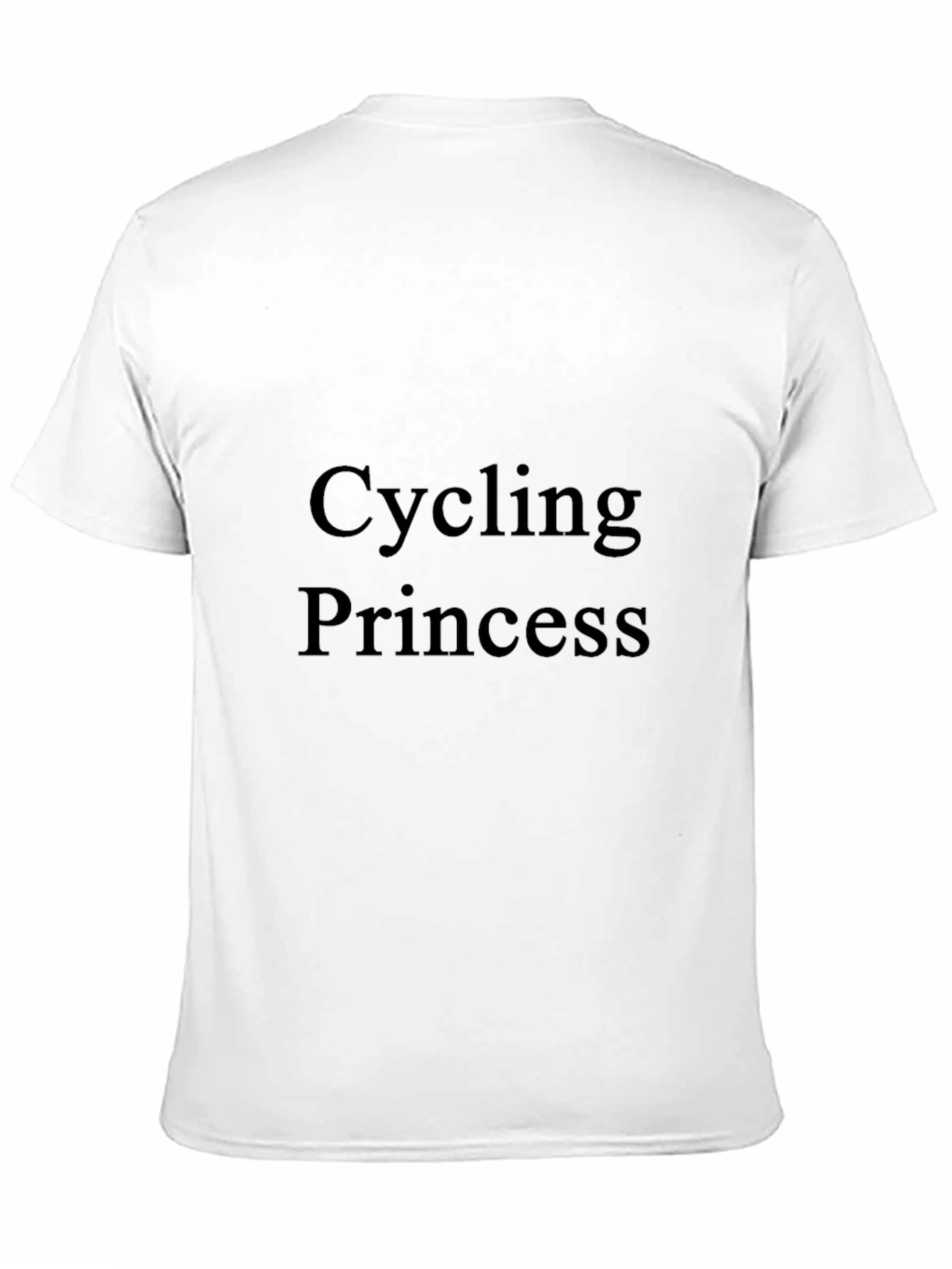 Cycling Princess Graphic Tee - Black Unisex T-Shirt