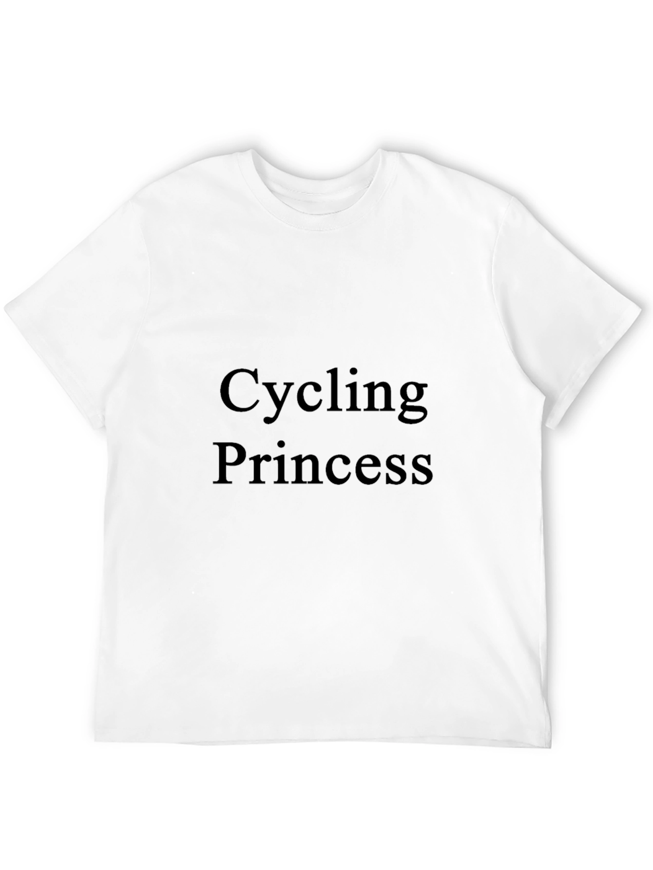 Cycling Princess Graphic Tee - Black Unisex T-Shirt