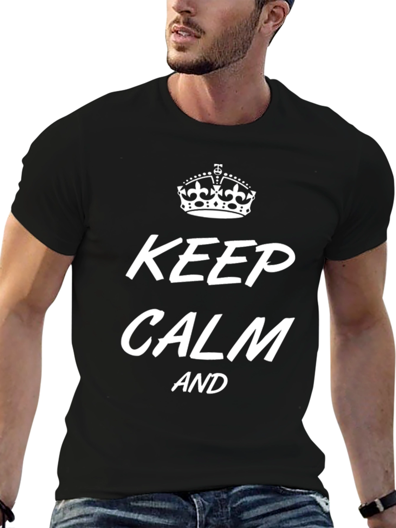 Keep Calm Graphic Tee - Classic Comfort