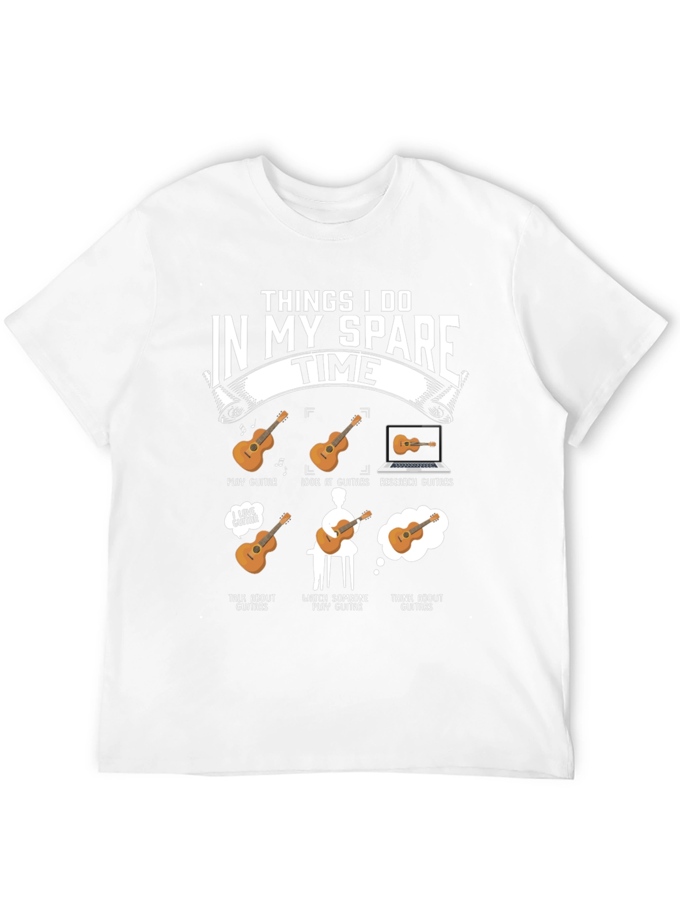 Guitar Lover T-Shirt - Spare Time Hobby Tee