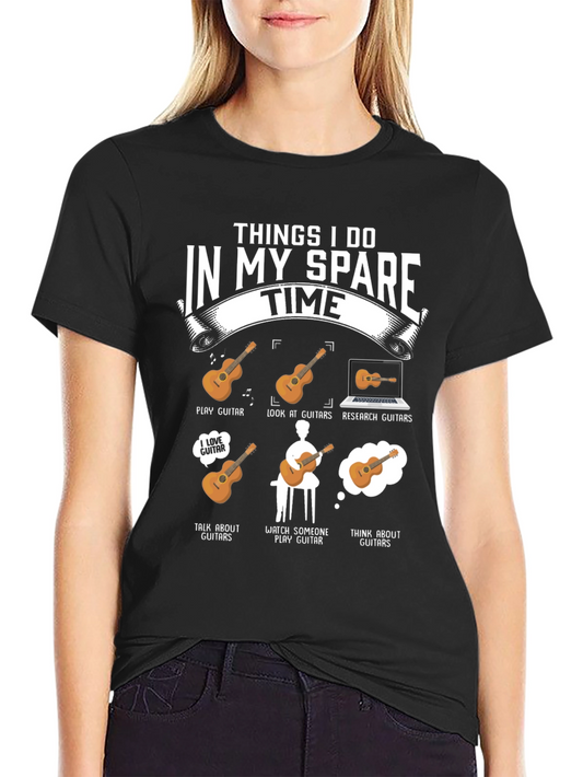Guitar Lover T-Shirt - Spare Time Hobby Tee