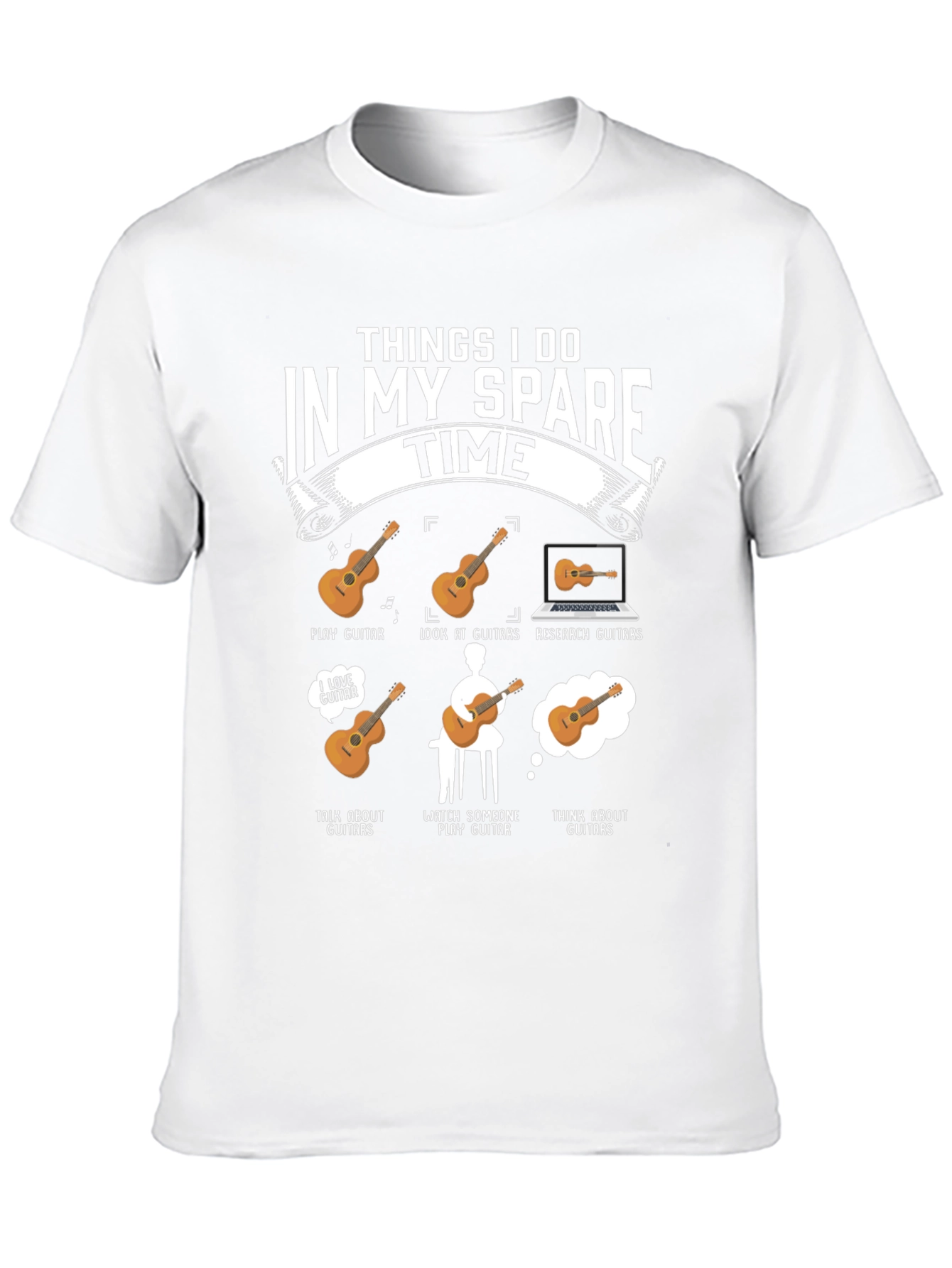 Guitar Lover T-Shirt - Spare Time Hobby Tee