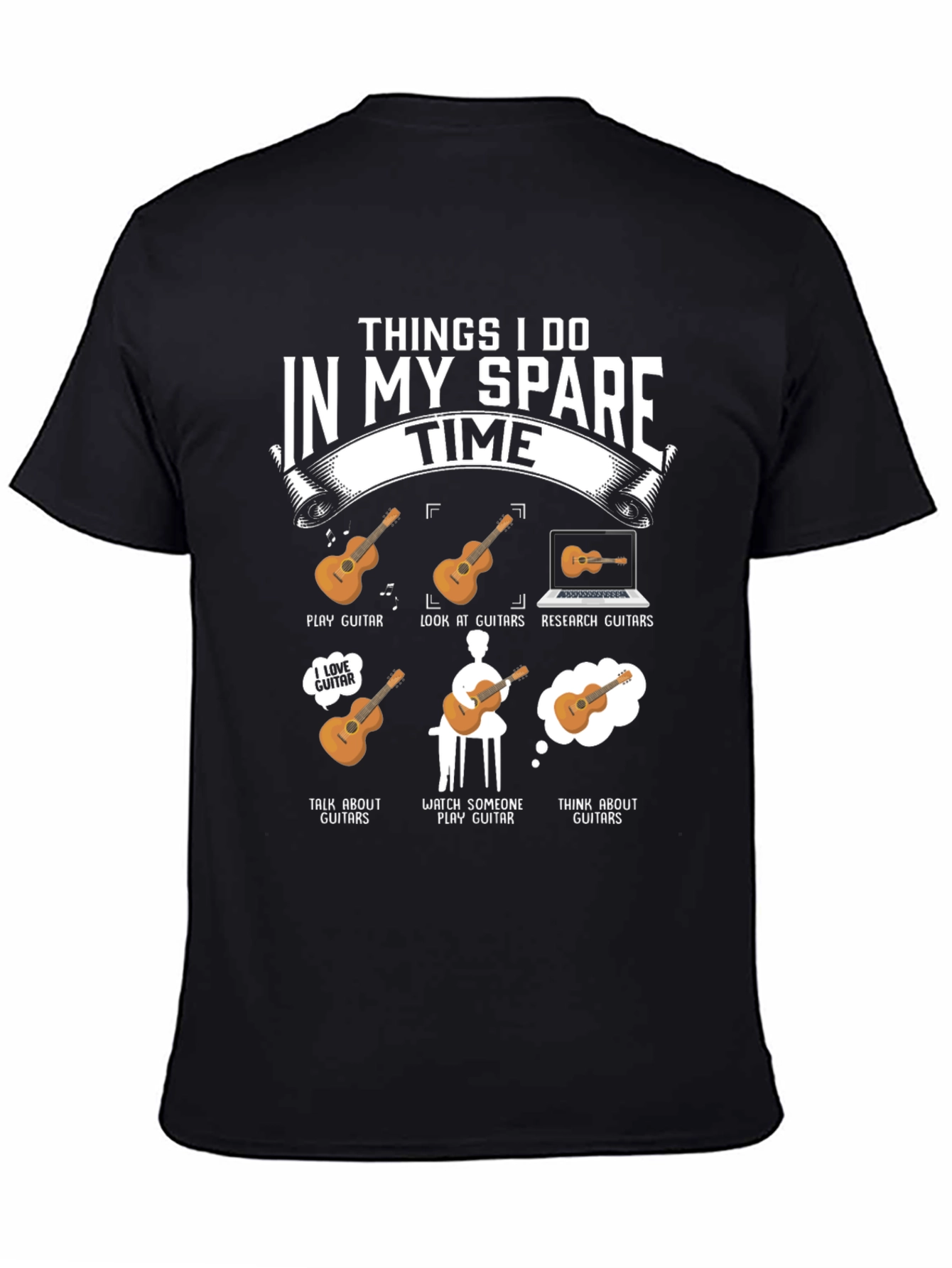 Guitar Lover T-Shirt - Spare Time Hobby Tee