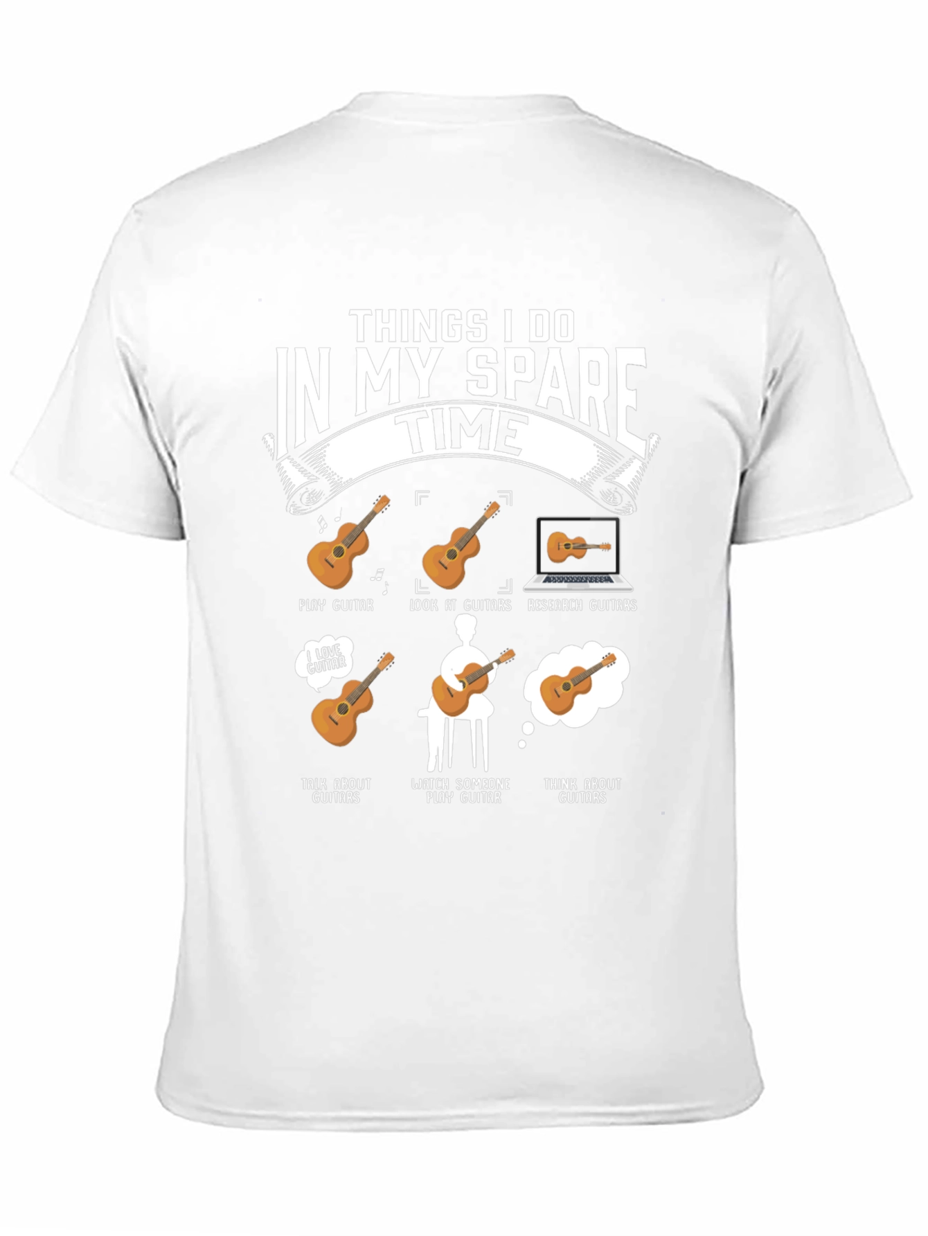 Guitar Lover T-Shirt - Spare Time Hobby Tee