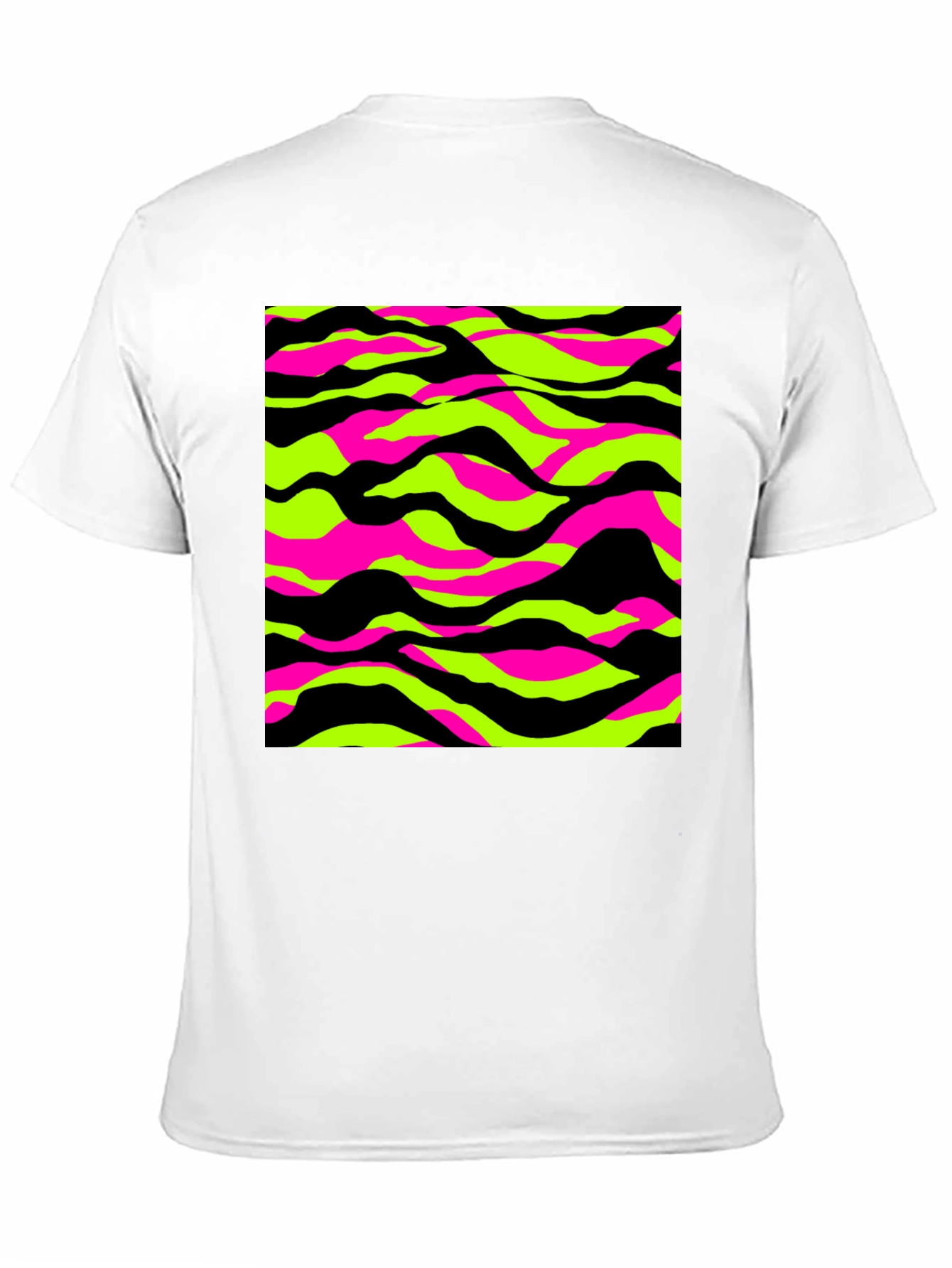 Vibrant Camo Graphic Tee - Mens Black T-Shirt