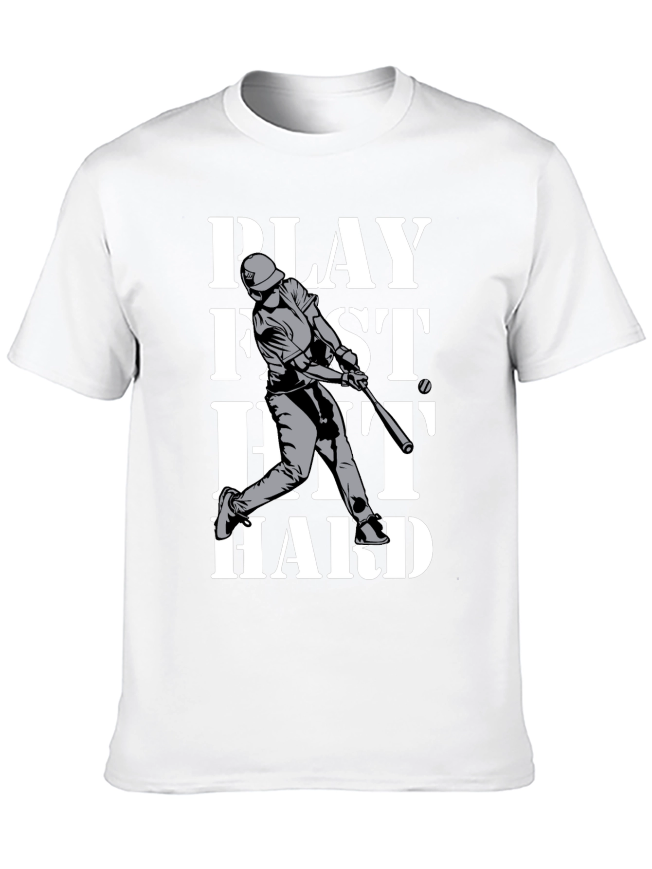 Play Fast Hit Hard Baseball T-Shirt
