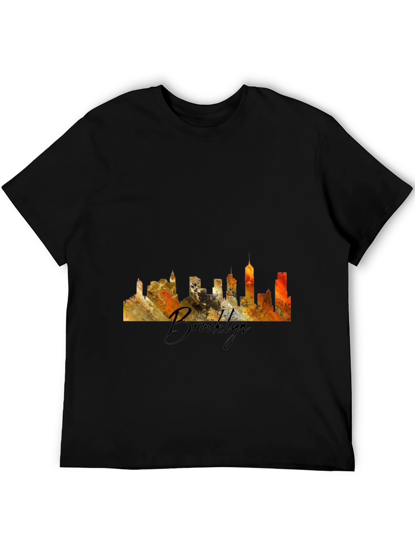 Brooklyn Skyline Black T-Shirt