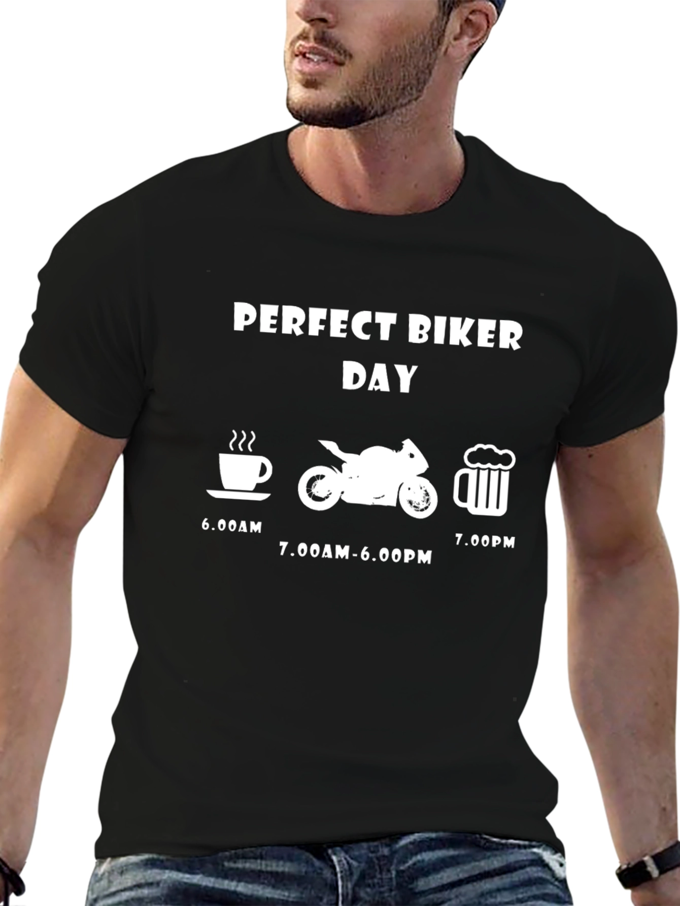 Perfect Biker Day Graphic Tee