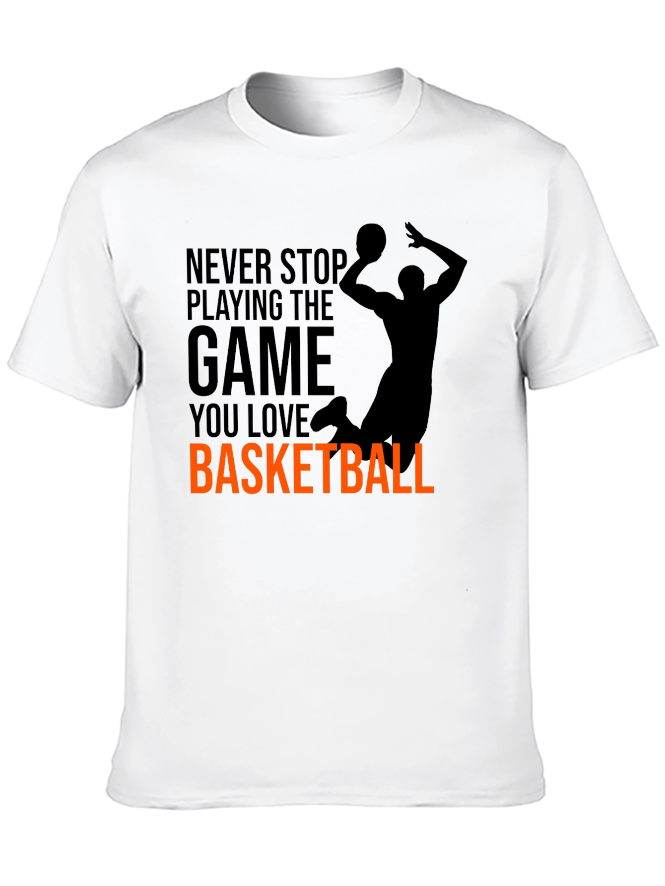 Basketball Graphic Tee - Never Stop Playing