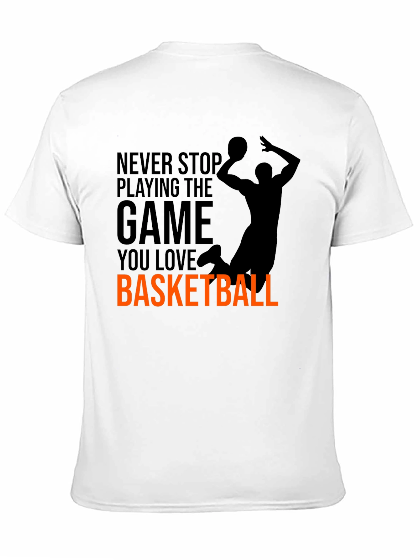 Basketball Graphic Tee - Never Stop Playing