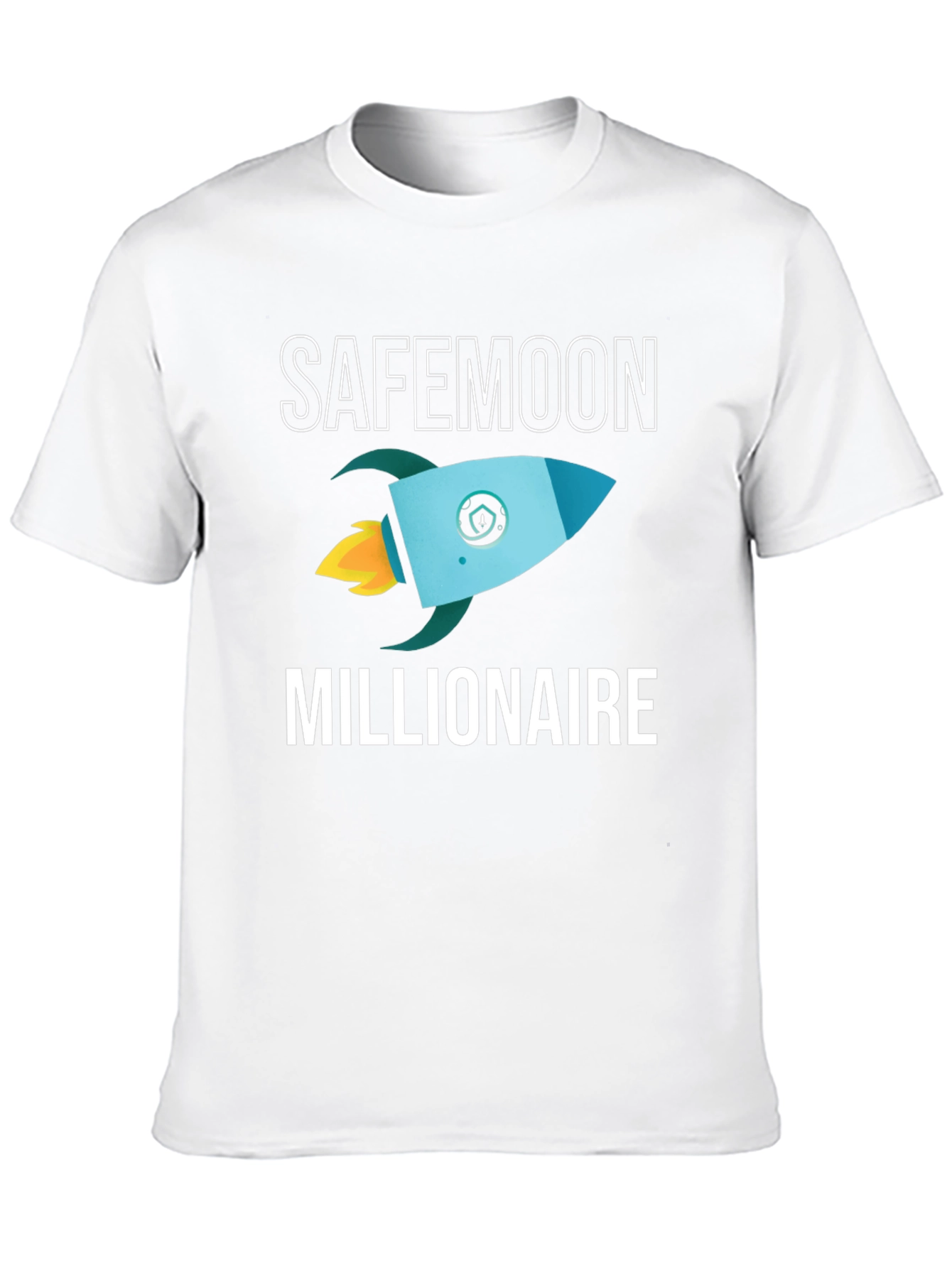 SafeMoon Millionaire Black T-Shirt Rocket Crypto